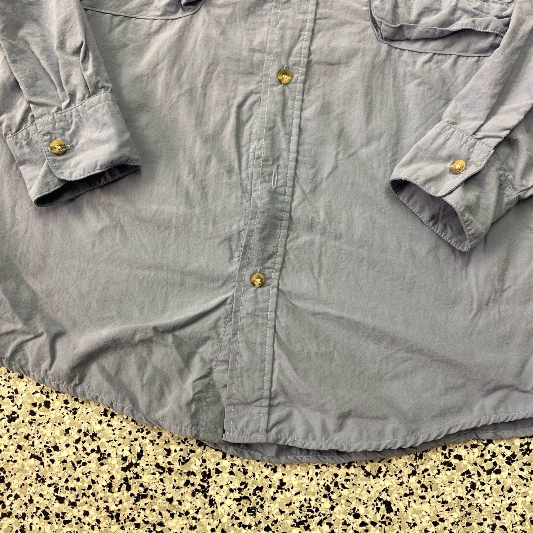 Vintage VINTAGE L.L. Bean Sportif Shirt Mens M Blue Outdoor Fishing N/A Size US M / EU 48-50 / 2 - 2 Thumbnail