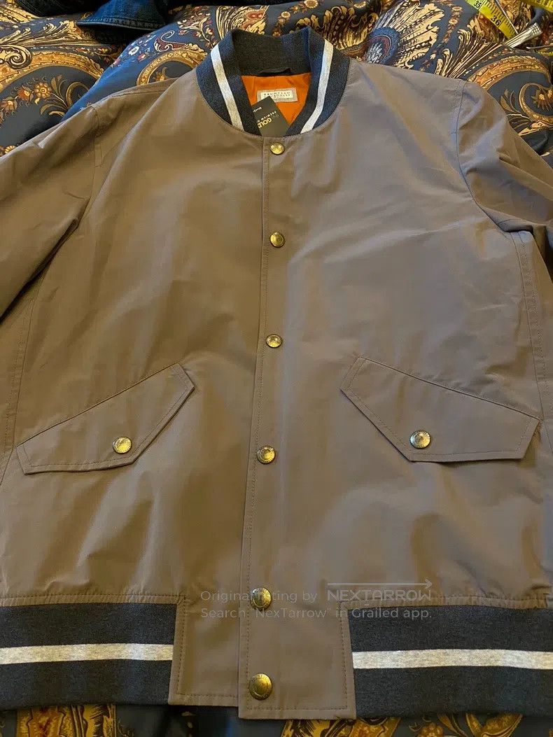 Brunello Cucinelli Brunello Cucinelli Baseball Jacket, Waterproof Windbreaker Size US L / EU 52-54 / 3 - 9 Thumbnail