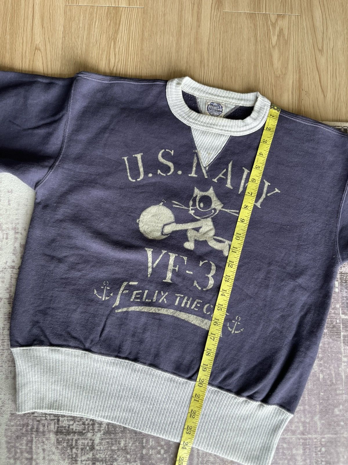 The Real McCoy's Vintage 90s Toys McCoy Felix The Cat US Navy Sweatshirts Size US M / EU 48-50 / 2 - 5 Thumbnail