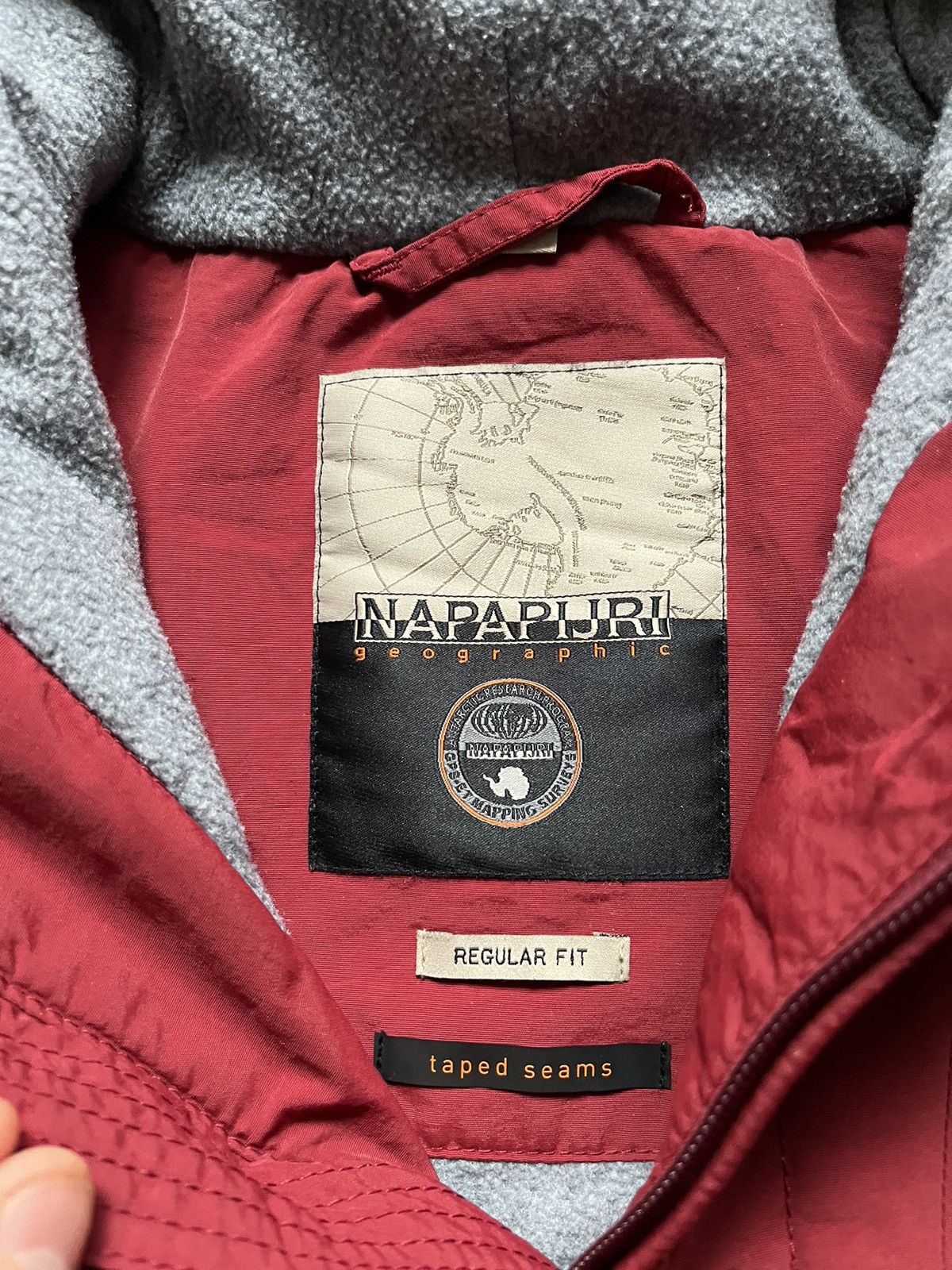 Napapijri × Vintage Vintage Napapijri Skidoo Anorak Outdoor Life Red Size S Y2K Size US S / EU 44-46 / 1 - 9 Thumbnail