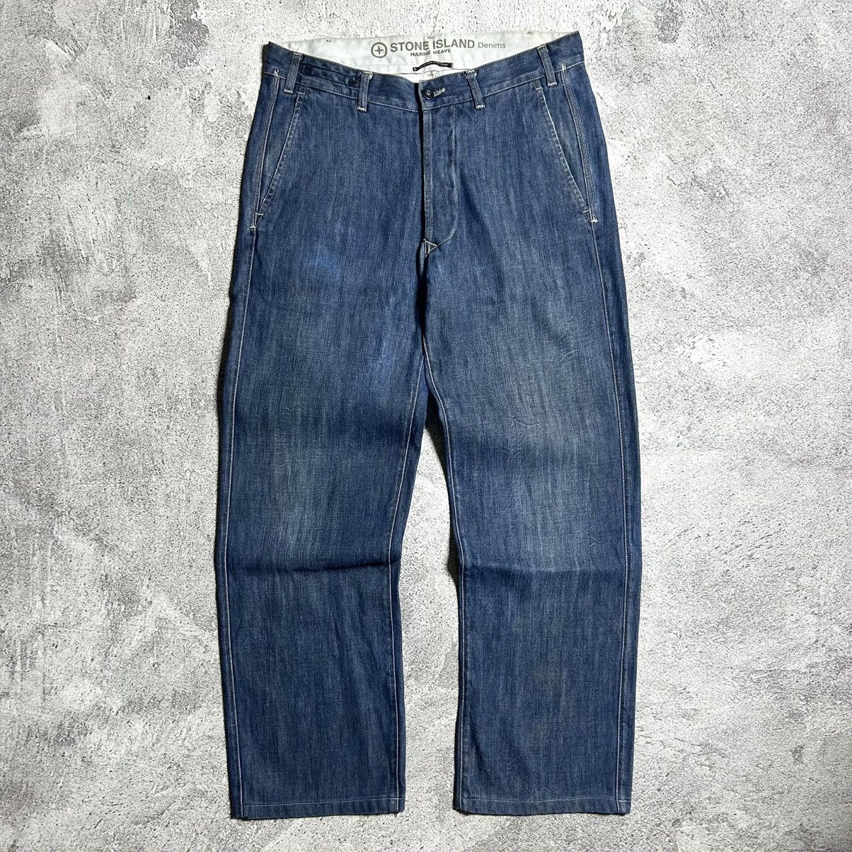 Stone Island Vintage 90s Stone Island Denim Pants Size US 34 / EU 50 - 2 Thumbnail