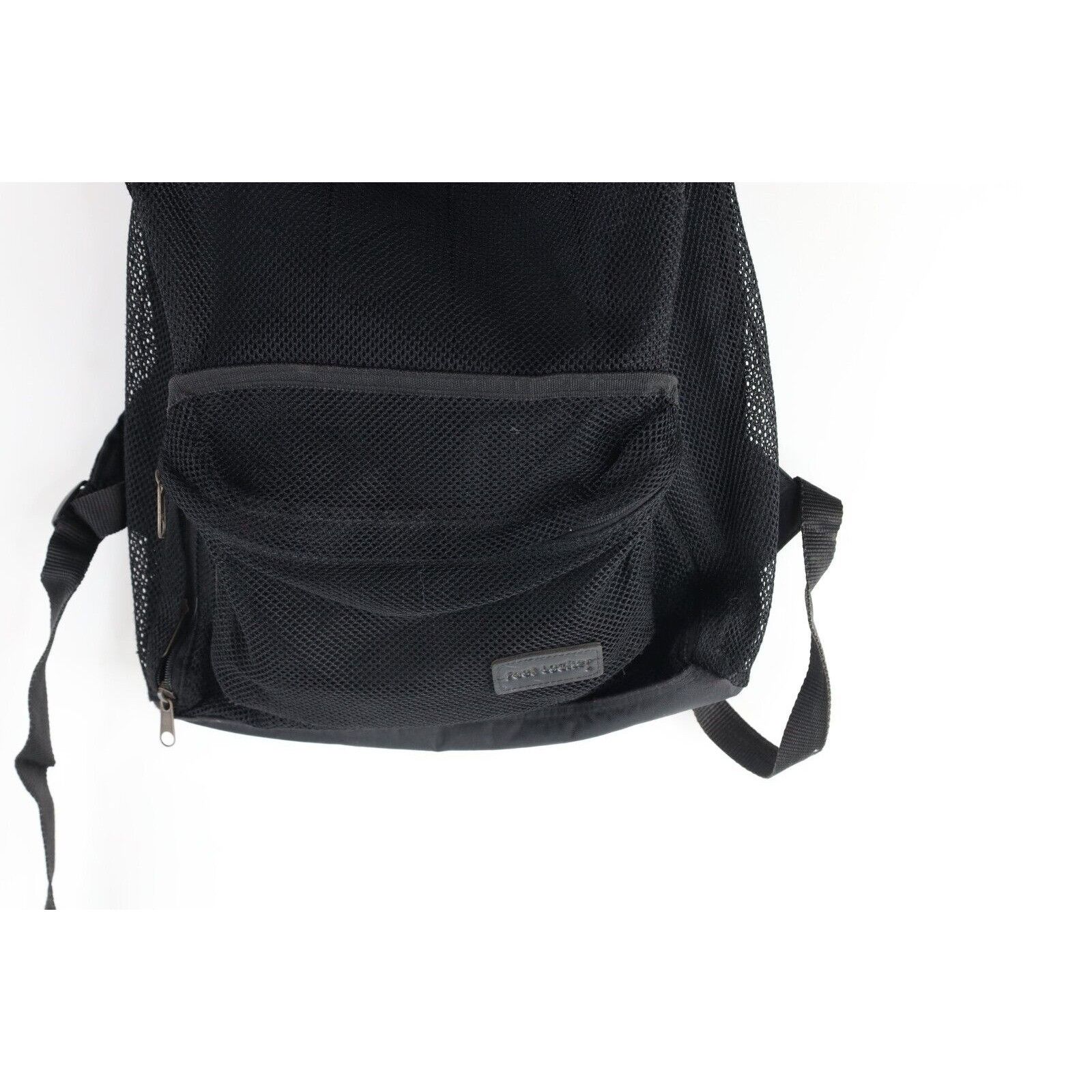 Vintage Vintage 90s Streetwear Mesh See Through Backpack Book Bag Size ONE SIZE - 3 Thumbnail