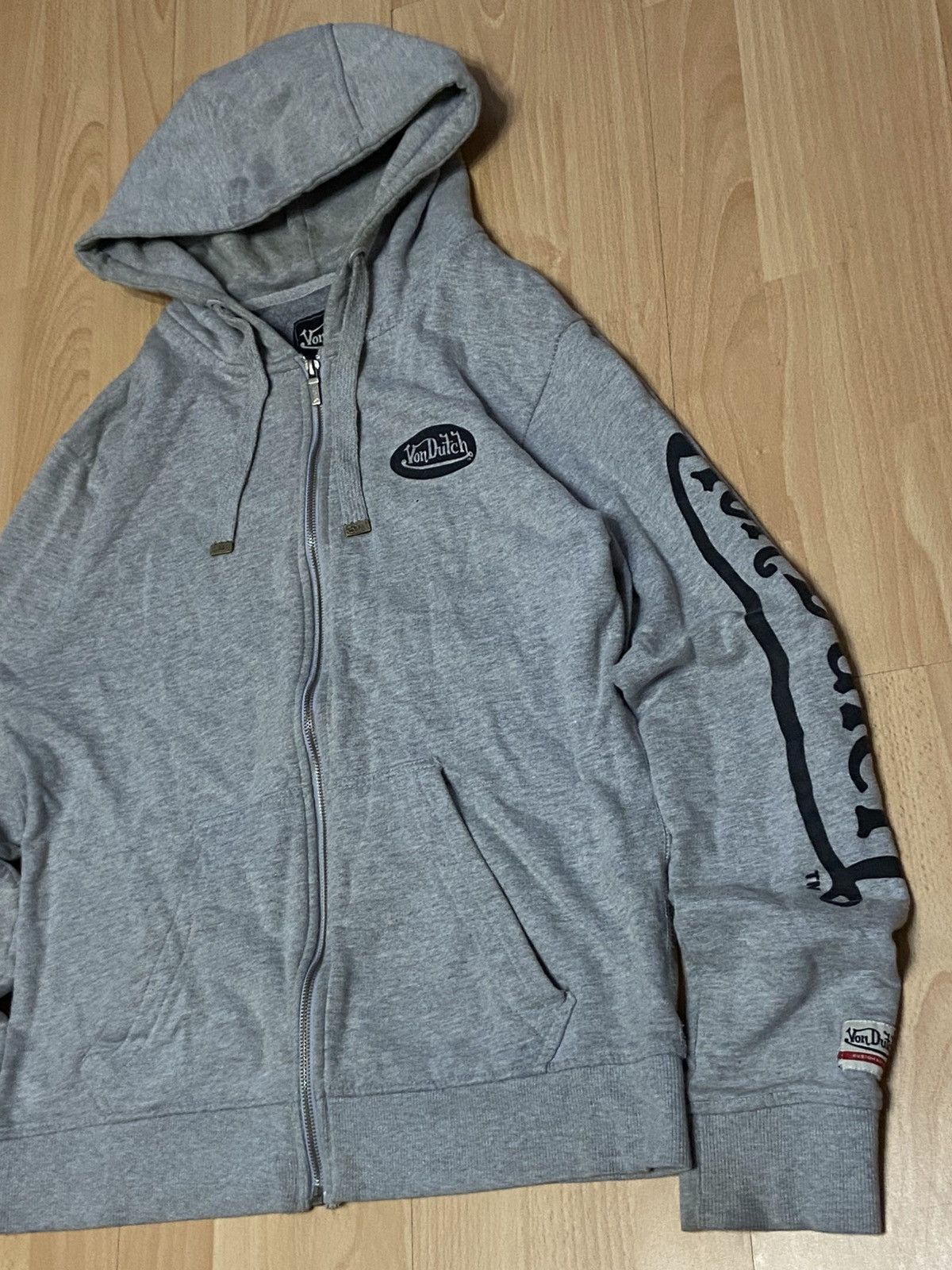Japanese Brand × Vintage × Von Dutch 🔥 Y2K VON DUTCH 90’S ZIP HOODIE Size US M / EU 48-50 / 2 - 2 Thumbnail