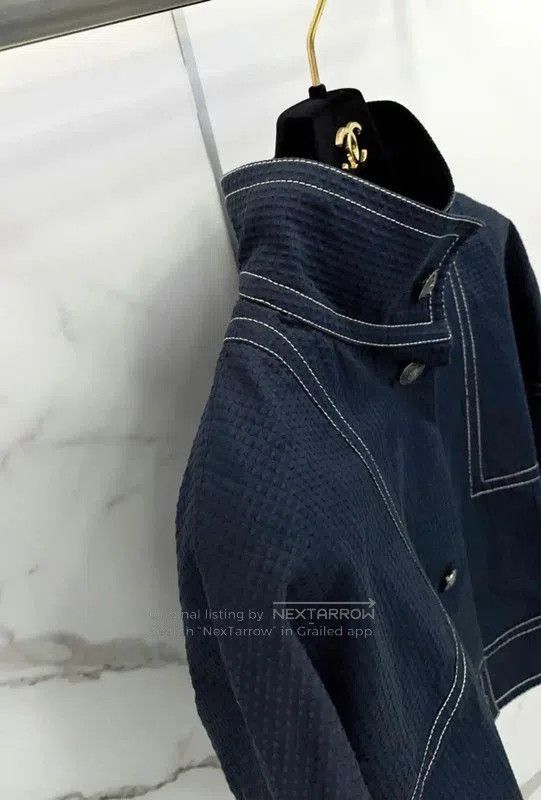 Chanel Chanel Blue Cotton Women’s Jacket . Size S / US 4 / IT 40 - 7 Thumbnail