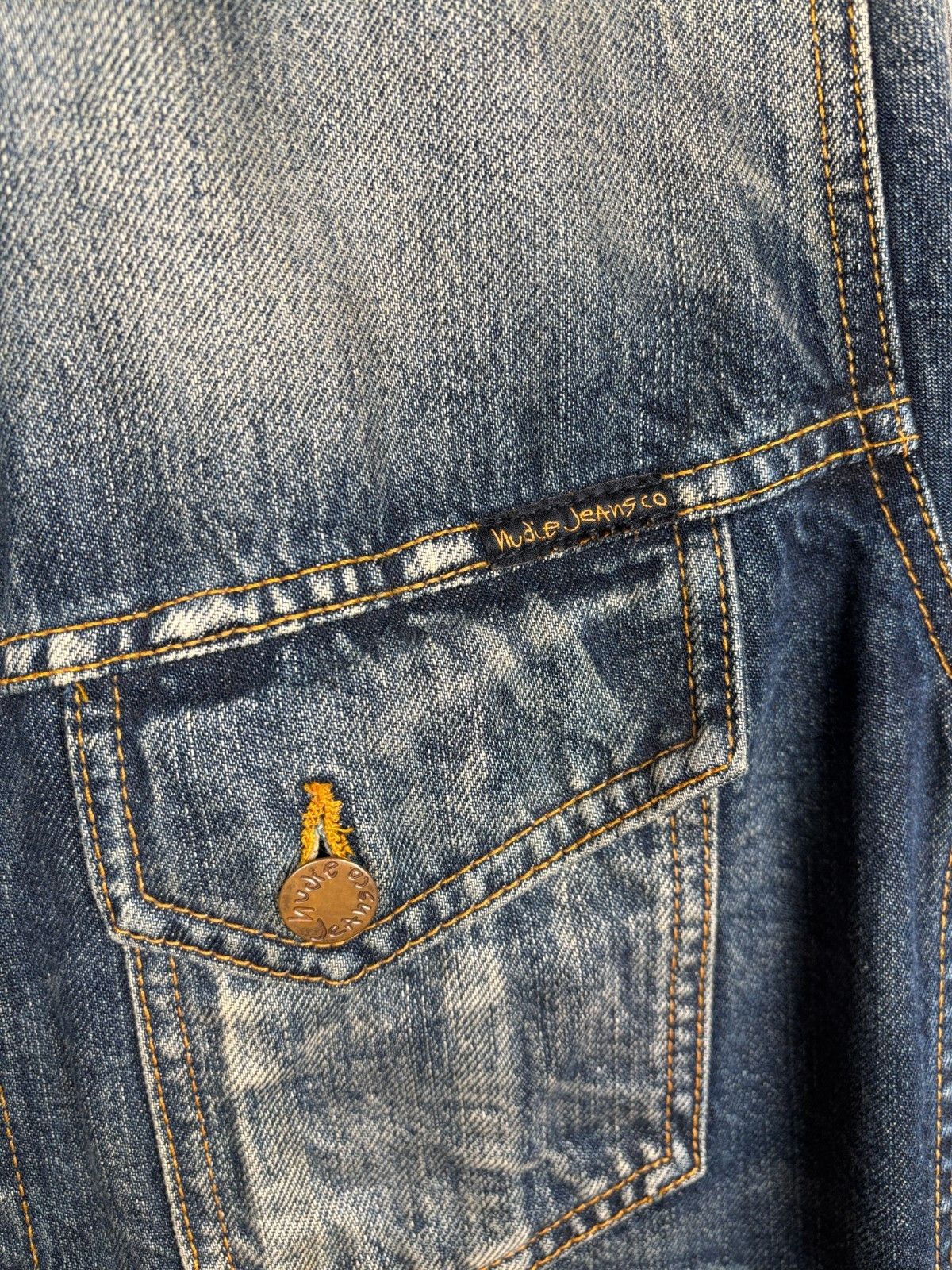 Nudie Jeans Nudie Jeans Terry Organic Sharp Denim Trucker Jacket Size US L / EU 52-54 / 3 - 6 Thumbnail