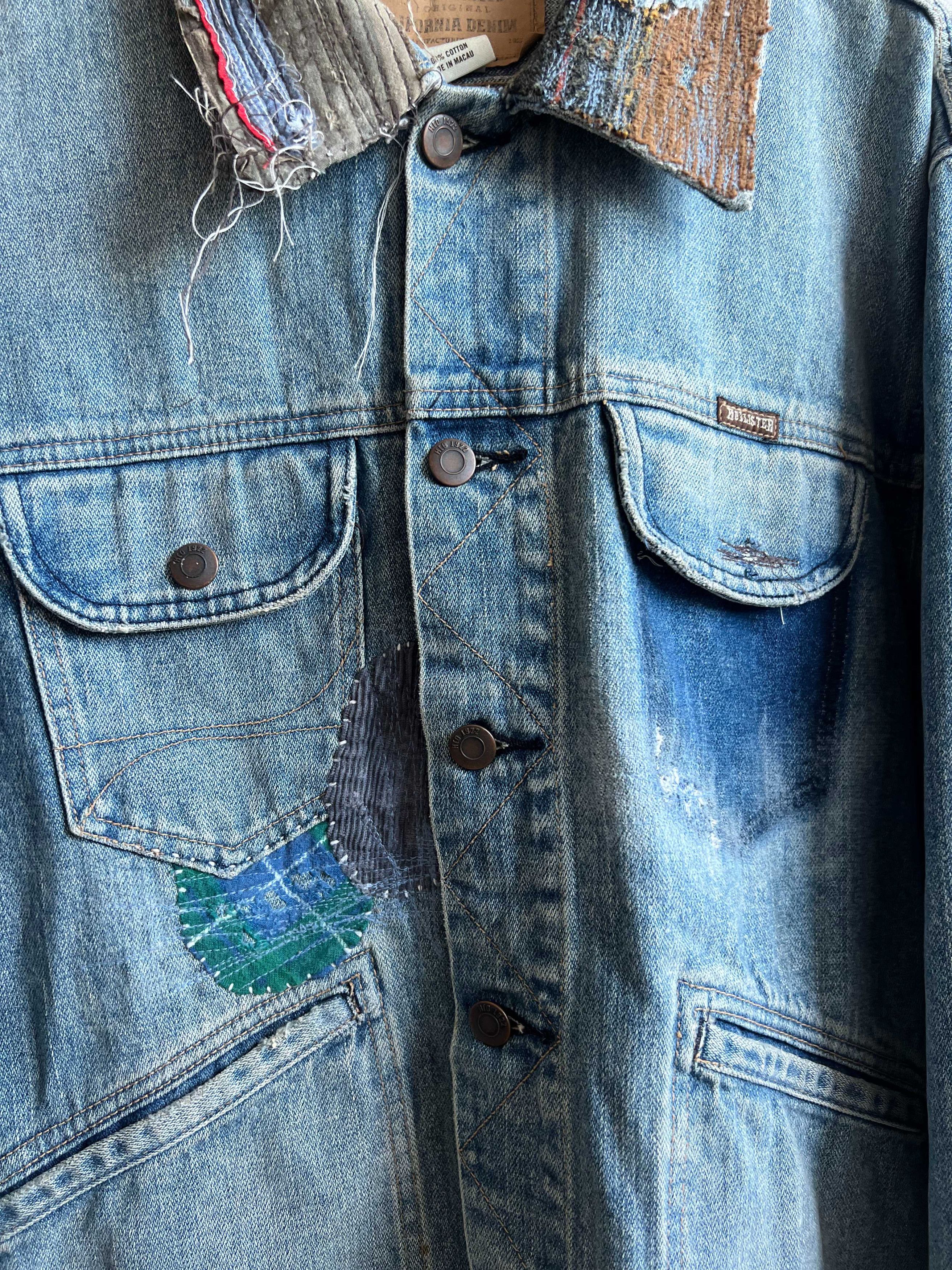 Vintage BORO/PATCHWORK DENIM JACKET DISTRESSED Size US S / EU 44-46 / 1 - 3 Thumbnail