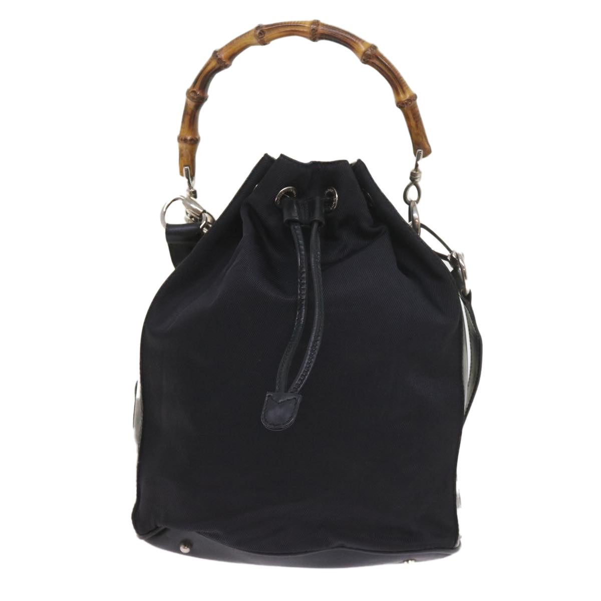 image of Gucci Bamboo Shoulder Bag in Black, Women's