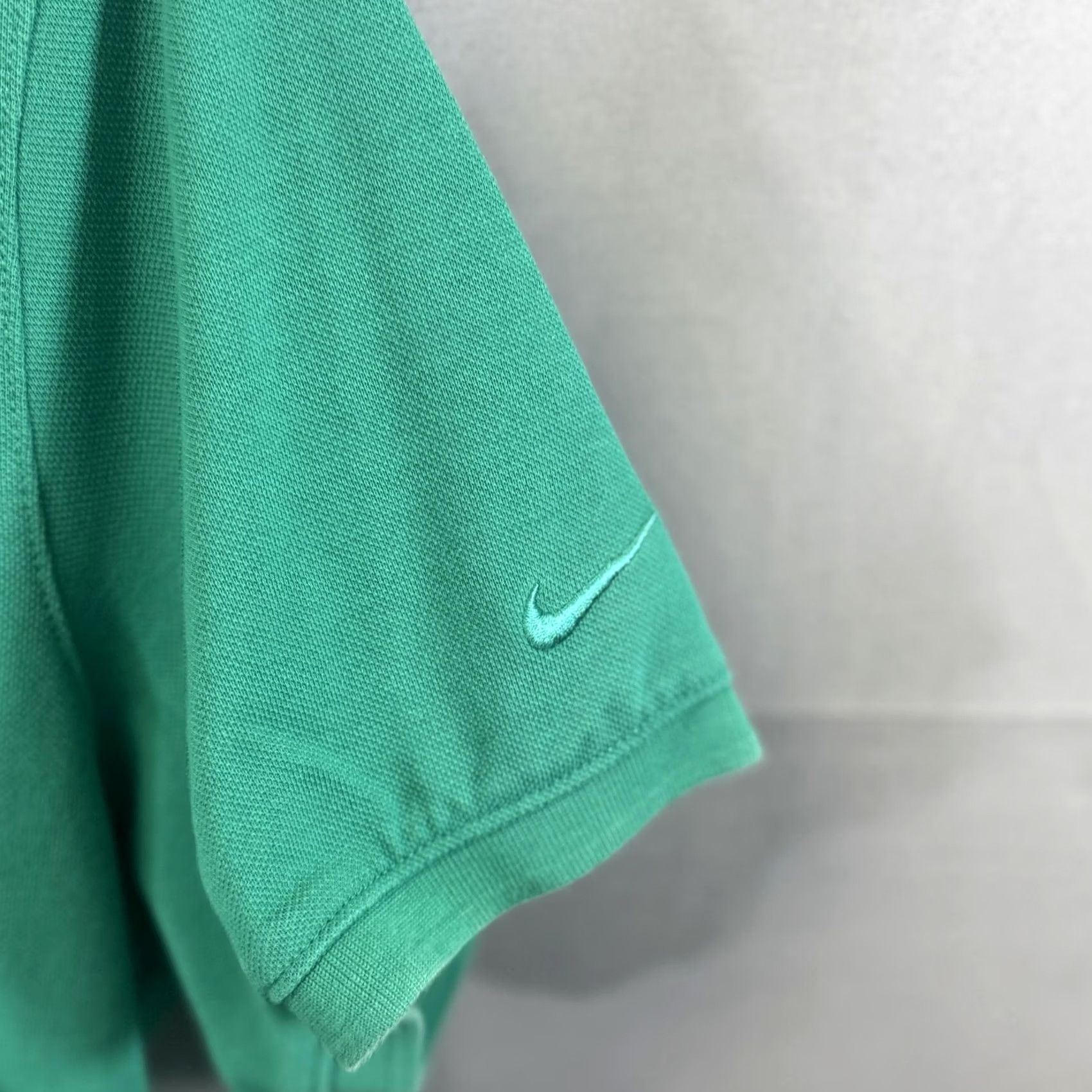 Nike Nike Polo Shirt Mens Large Green Dri-FIT Embroidered Tiger Patch Swoosh Golf Shirt Size US L / EU 52-54 / 3 - 4 Thumbnail