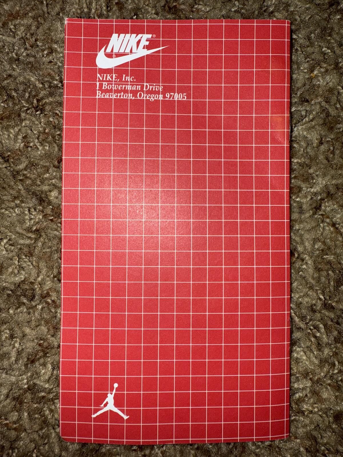 Nike Air Jordan Cardboard Booklet Size ONE SIZE - 5 Thumbnail