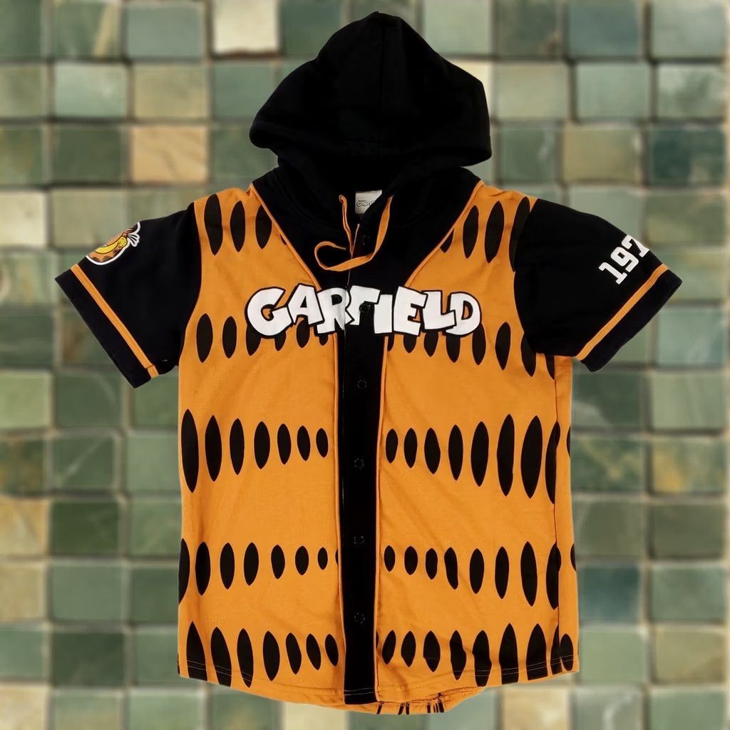 Hot Topic Hot Topic Garfield Shirt Hoodie Button Up Black Orange Mens L Multicolor Button Up Hoodie Mens L Garfield Shirt Hoodie Size US L / EU 52-54 / 3 - 1 Thumbnail