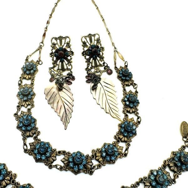 Vintage SWAROVSKI & KENNY MA SAN FRANCISCO Full Parure Victorian Cry Size ONE SIZE - 4 Thumbnail