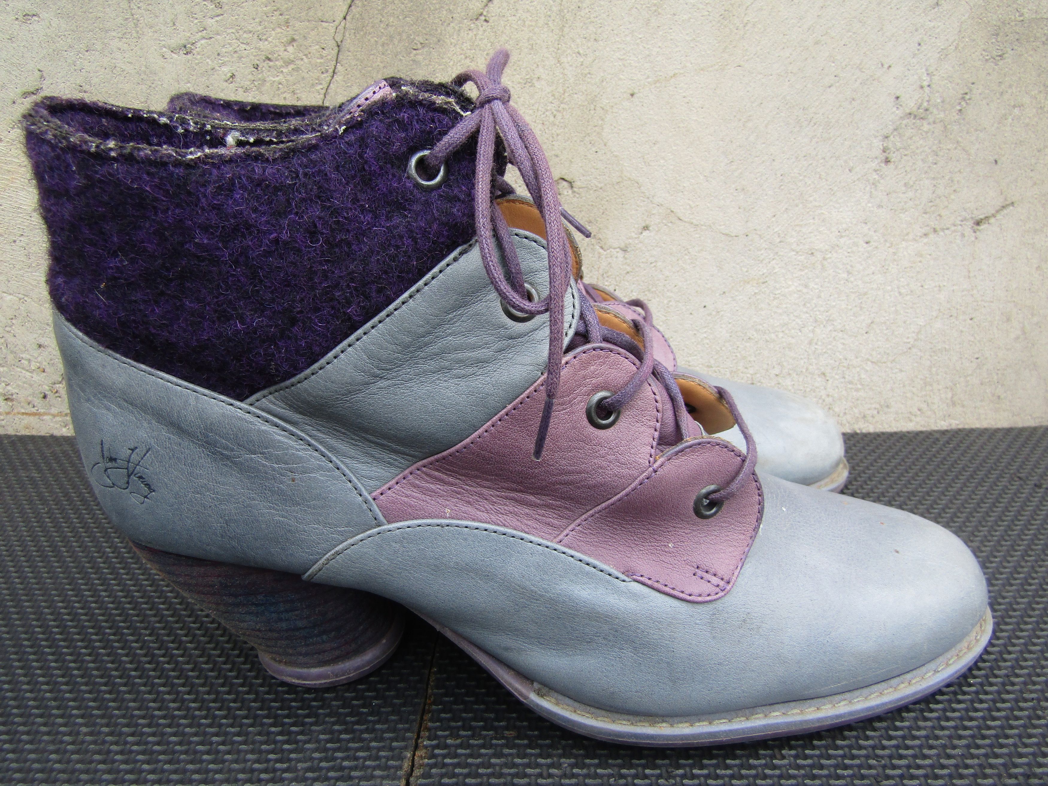 John Fluevog John Fluevog Multicolor leather Tatiana heel Lace up Size US 11 / IT 41 - 6 Thumbnail