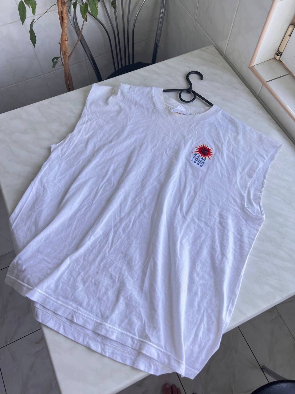 Band Tees × Vintage Vintage REM Tour 1995 Rock Band T shirt Tank Top White Y2K Size US XL / EU 56 / 4 - 11 Thumbnail
