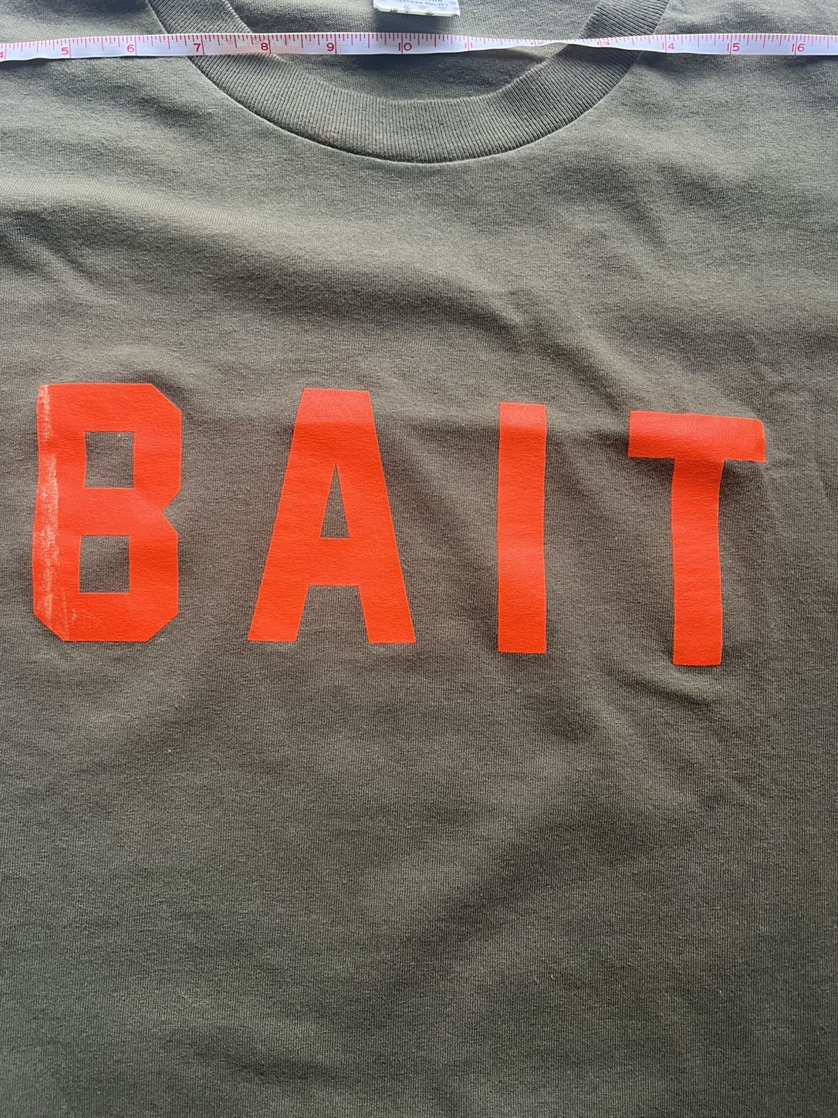 Bait Bait Olive Green Logo Tee Size US L / EU 52-54 / 3 - 4 Thumbnail
