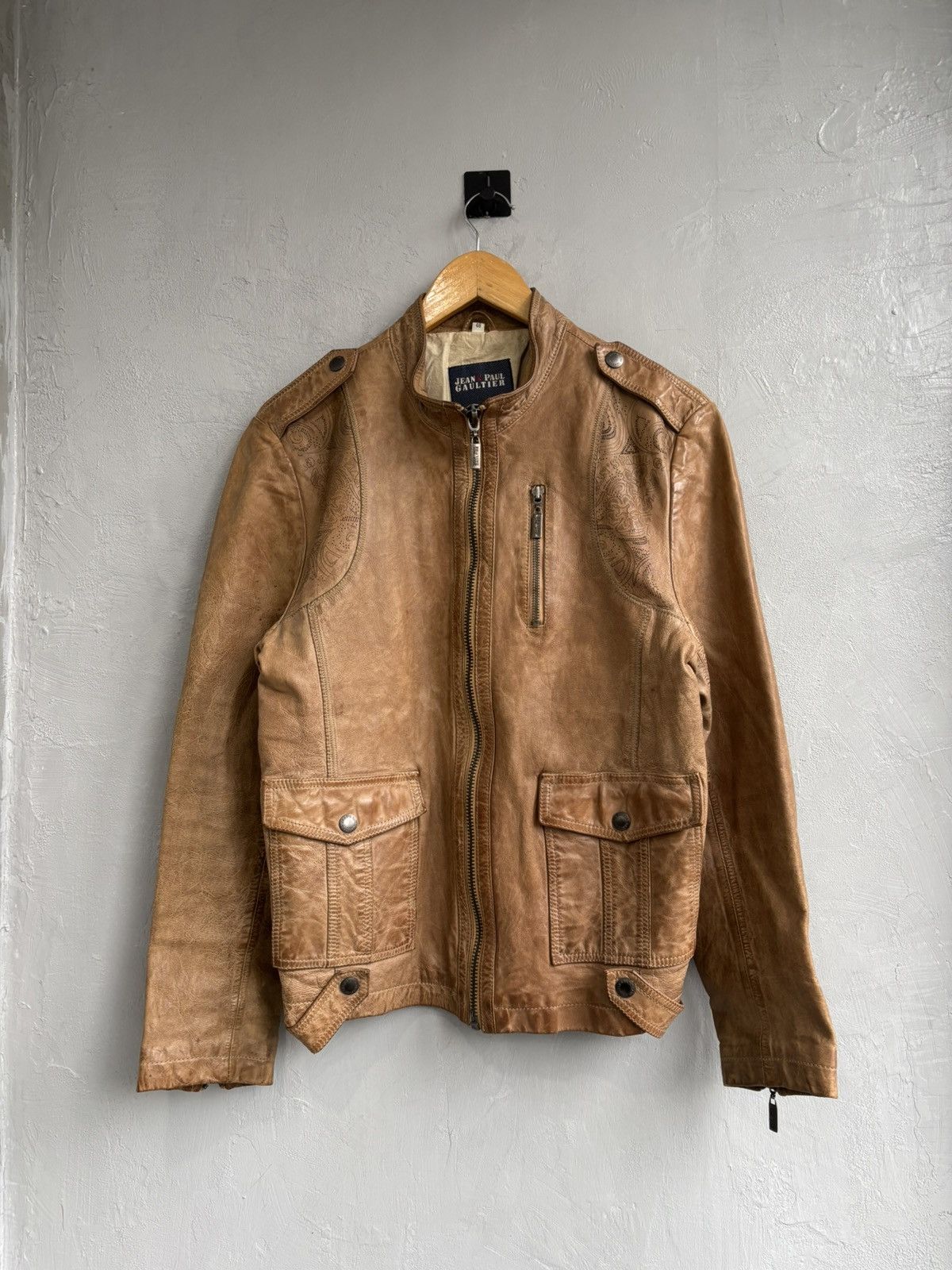 ジャケット・アウター Jean Paul Gaultier HOMME leather coat file.jpg