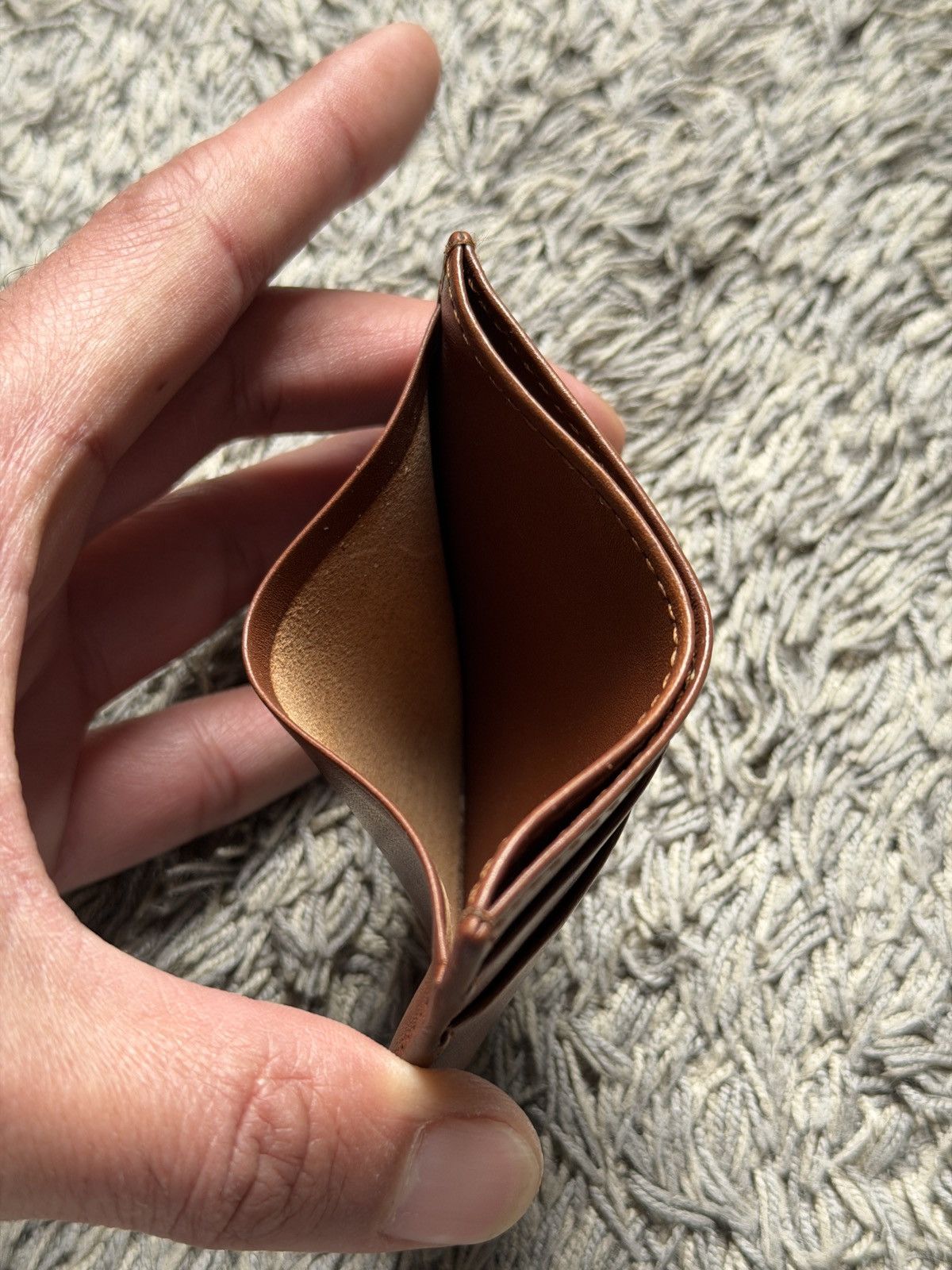 A.P.C. A.P.C brown leather card holder. Size ONE SIZE - 6 Thumbnail