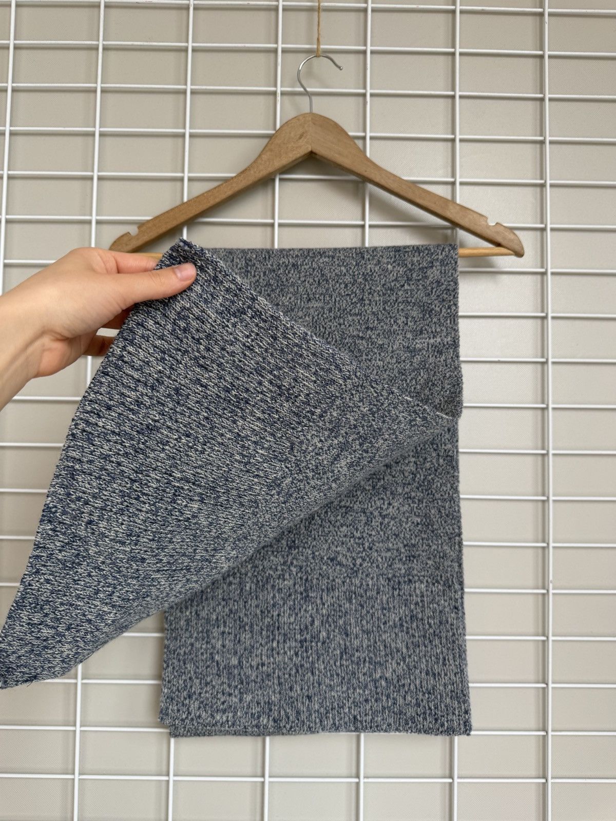 Saint James Saint James Melange Wool Knitted Scarf Unisex Ribbed Muffler Size ONE SIZE - 2 Thumbnail