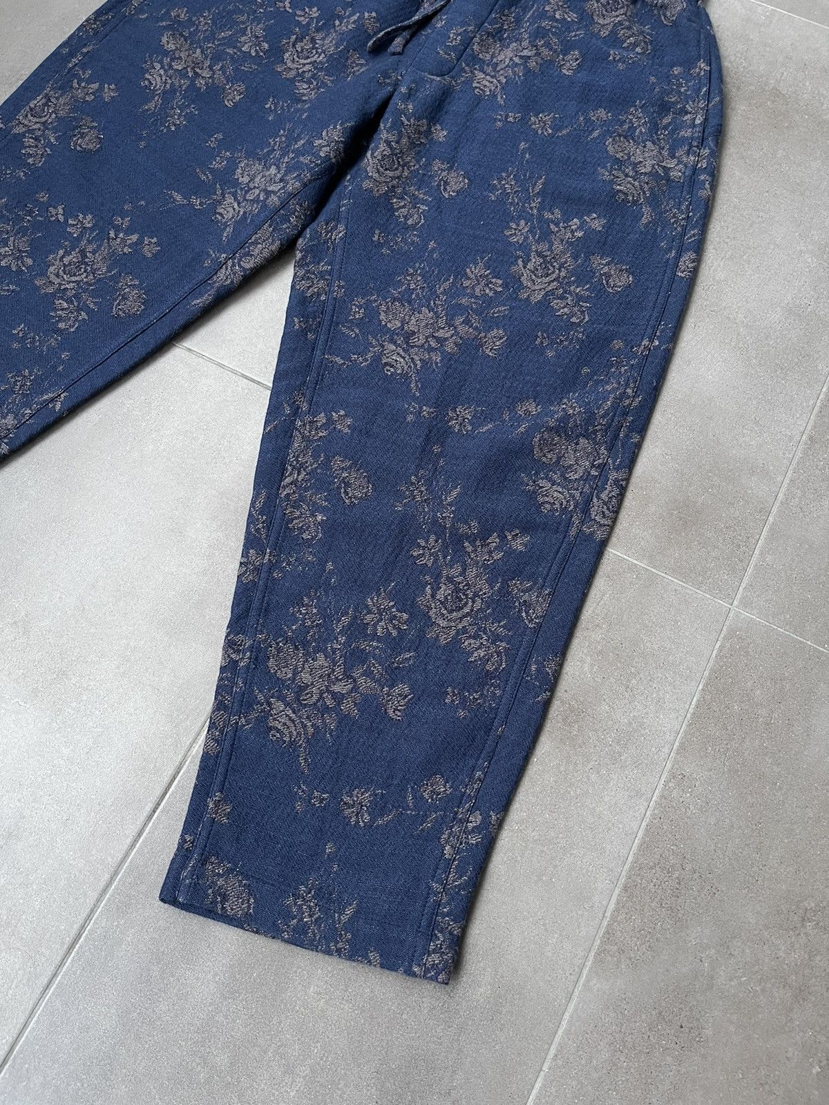 YMC !DS! SS23 YMC Alva Floral Navy Wool Casula Pants Size US 34 / EU 50 - 15 Thumbnail