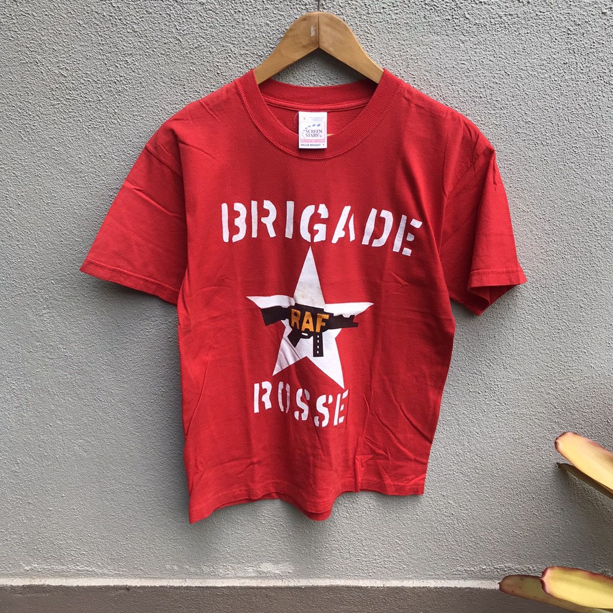 Band Tees Vintage RAF BRIGADE ROSSE tee joe strummer Size US S / EU 44-46 / 1 - 1 Thumbnail
