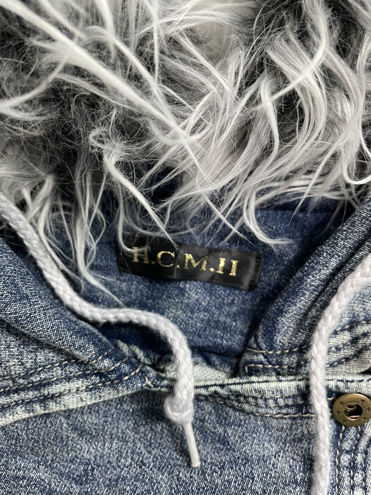 Japanese Brand Japanese Asymetrical Zip Fur Hoodie Size L / US 10 / IT 46 - 3 Thumbnail