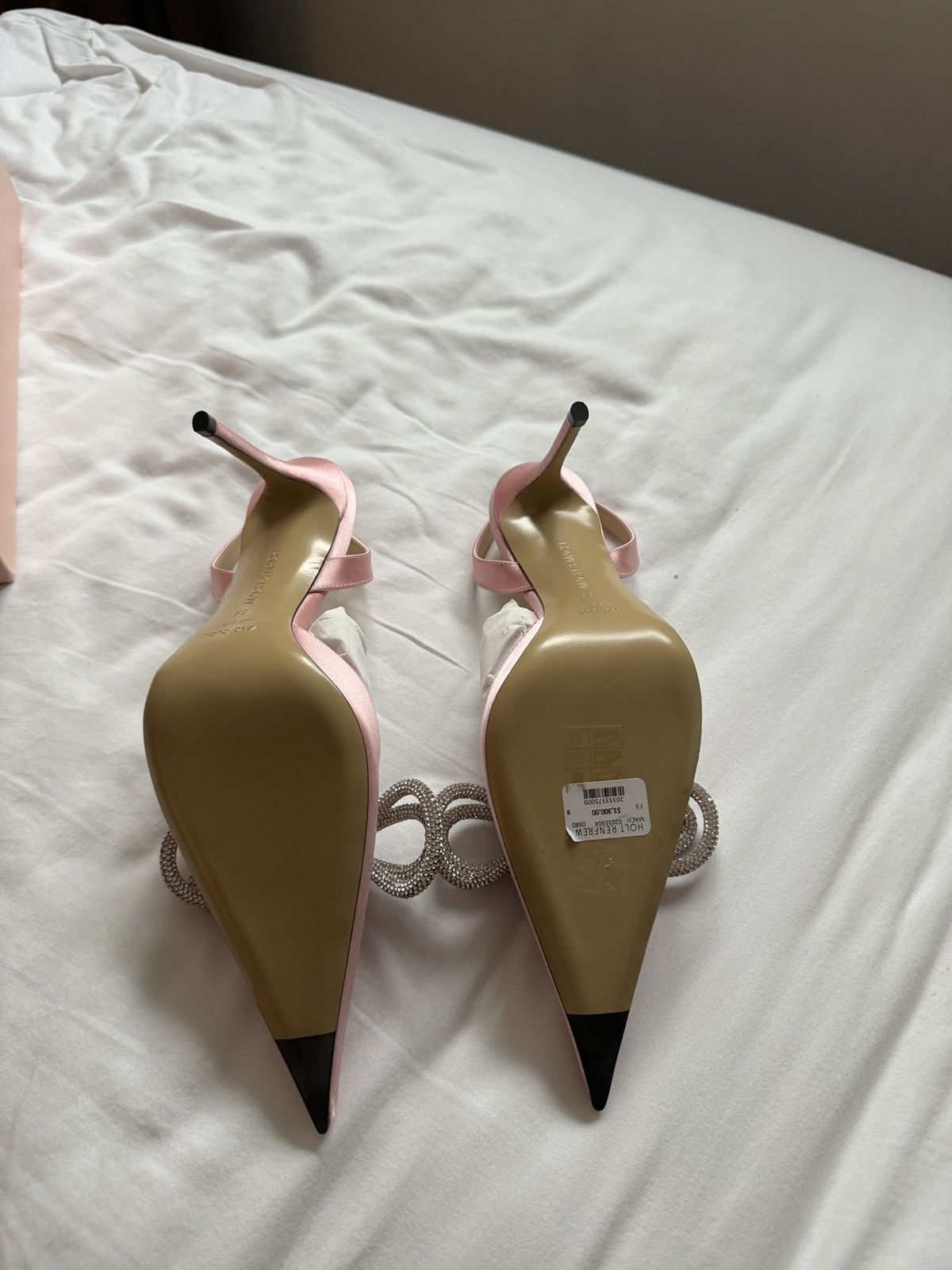 MACH & MACH Mach & Mach Pink Satin Double Bow Heels Size US 9 / IT 39 - 8 Thumbnail