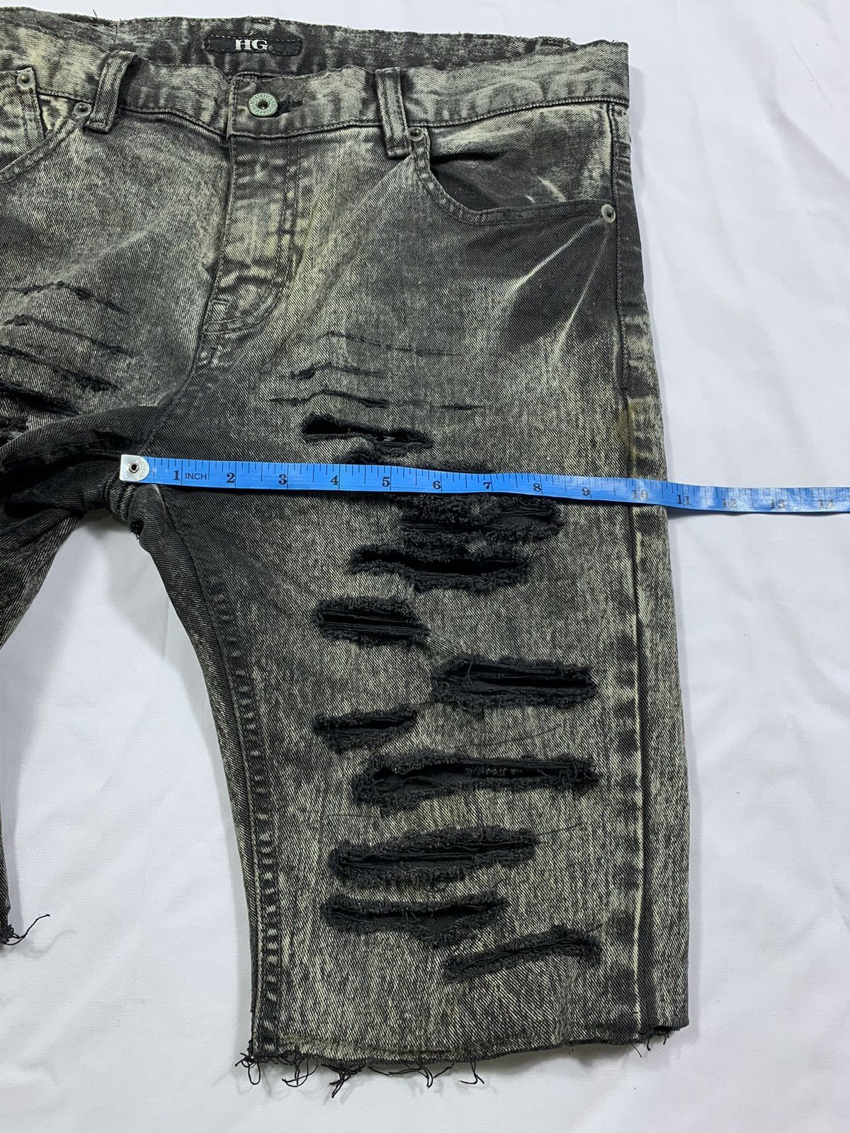 Hysteric Glamour Sick Distressed Hysteric Glamour Denim Jeans Short Pants Size US 31 - 11 Thumbnail