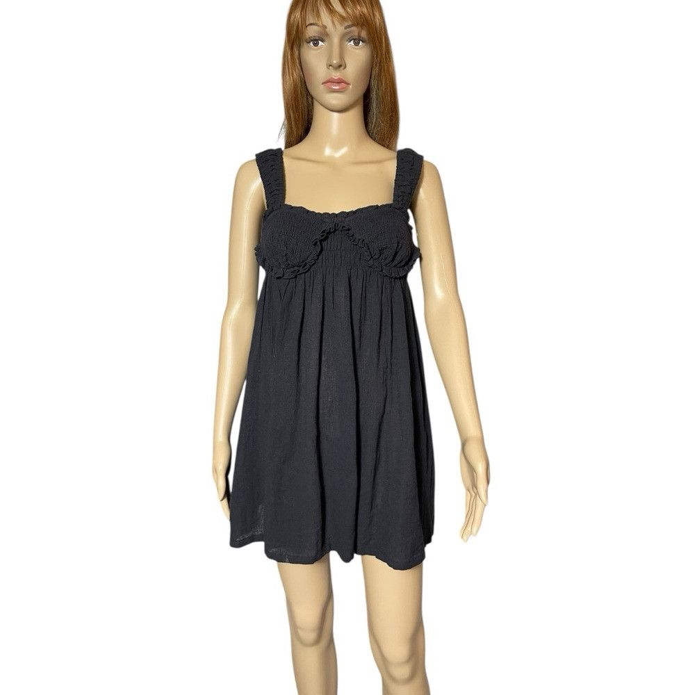 blissful mini dress black Bless Strapless Organza Ruffle Mini Dress Black
