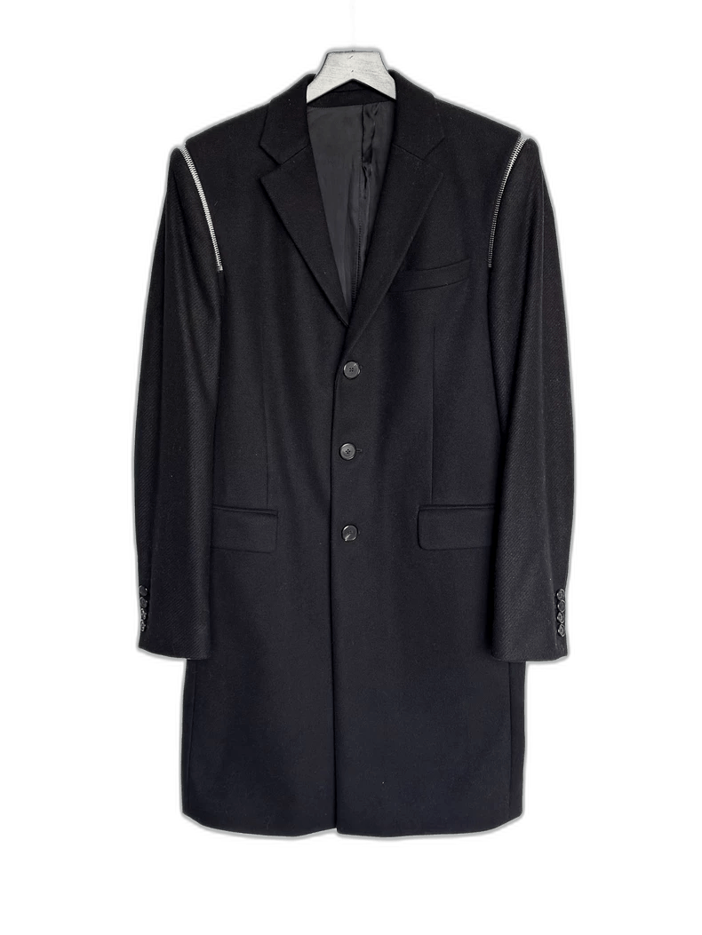 Givenchy Givenchy Givenchy Black Wool Blend Overcoat -2507 Size US L / EU 52-54 / 3 - 1 Thumbnail