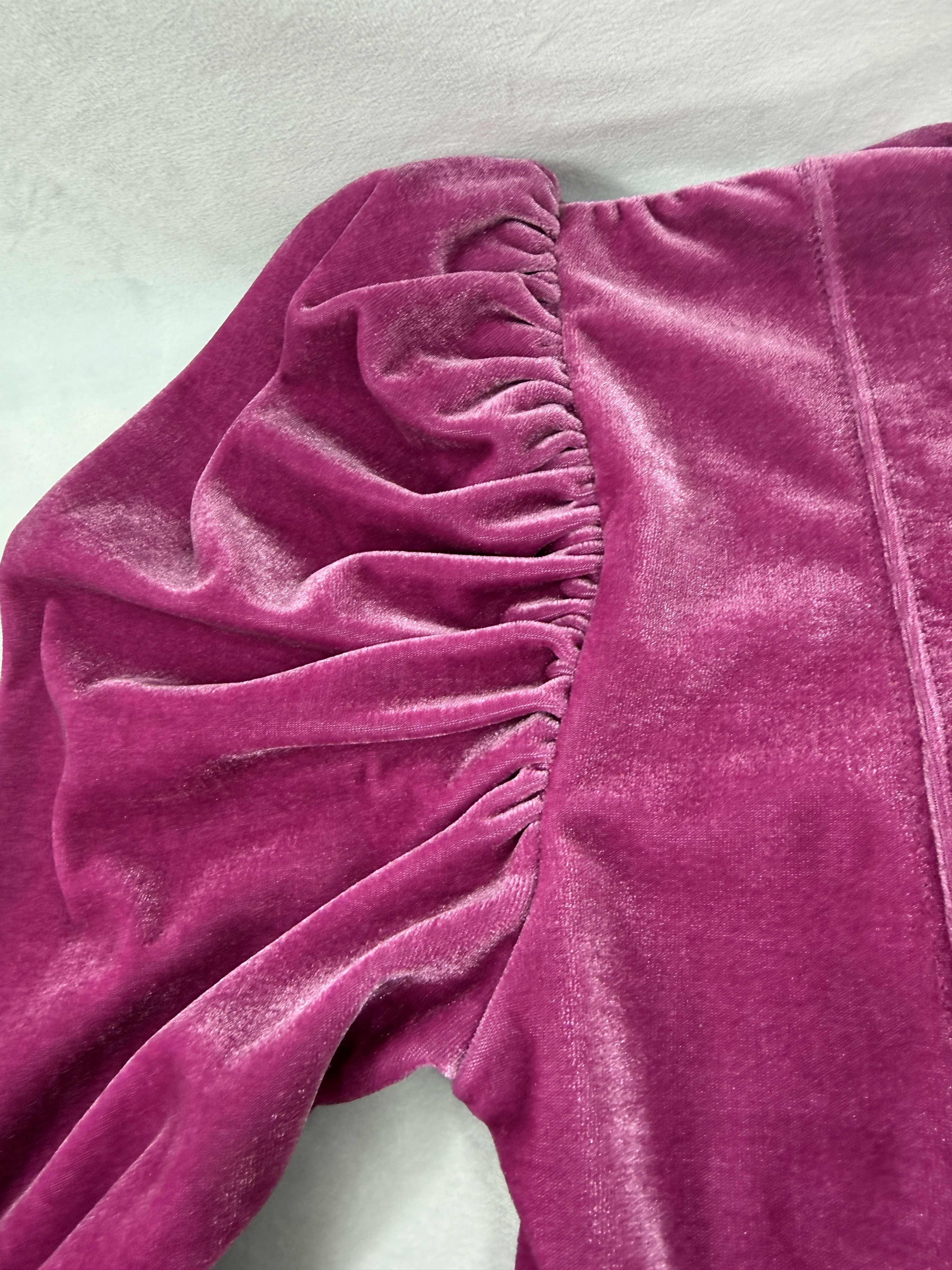 Free People Free People Brigette Velvet Top Size XS / US 0-2 / IT 36-38 - 6 Thumbnail