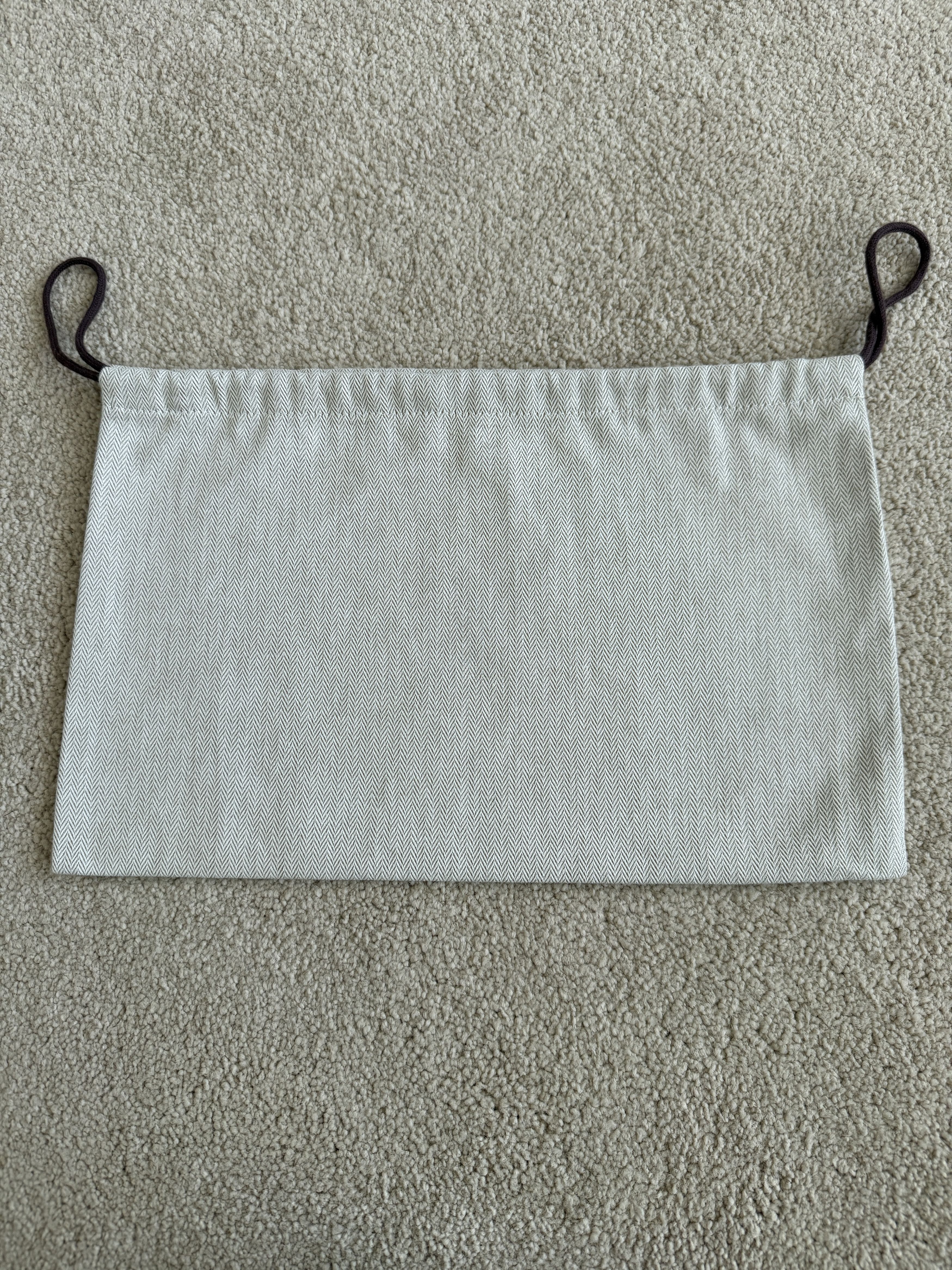 Hermes Authentic Hermes Herringbone Tweed Small Drawstring Dustbag Size ONE SIZE - 2 Thumbnail