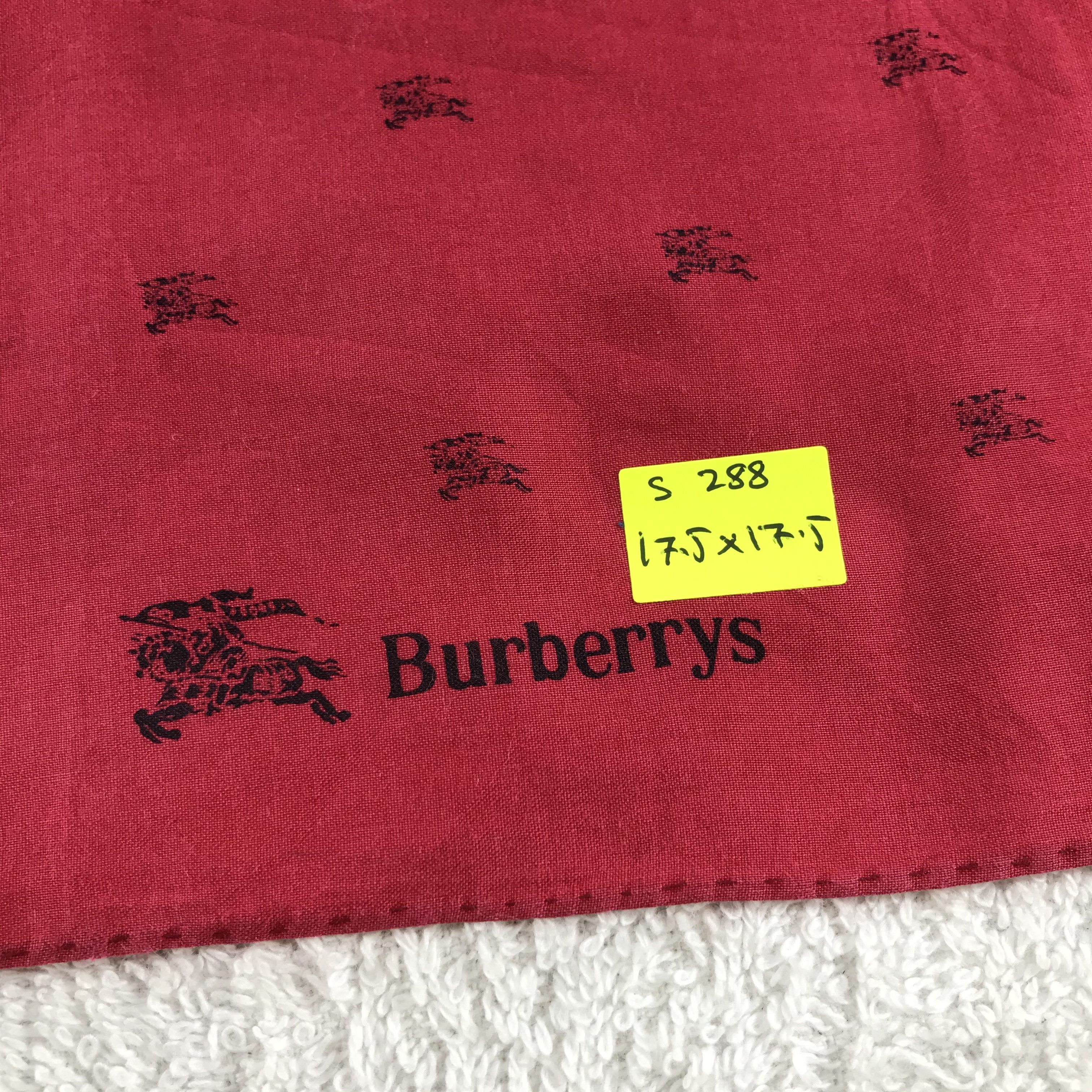 Burberry × Vintage Burberry Bandana / Handkerchief / Neckerchief - S288 Size ONE SIZE - 5 Thumbnail