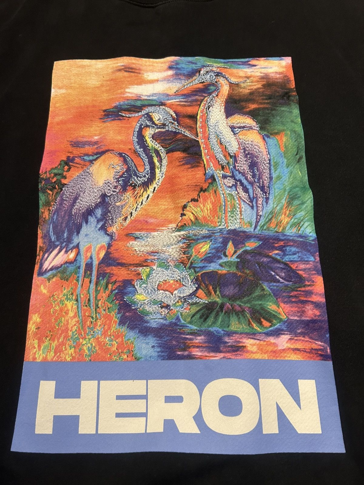 Heron Preston Heron Preston Heron Watercolor Print Crewneck Sweatshirt Size US M / EU 48-50 / 2 - 4 Thumbnail