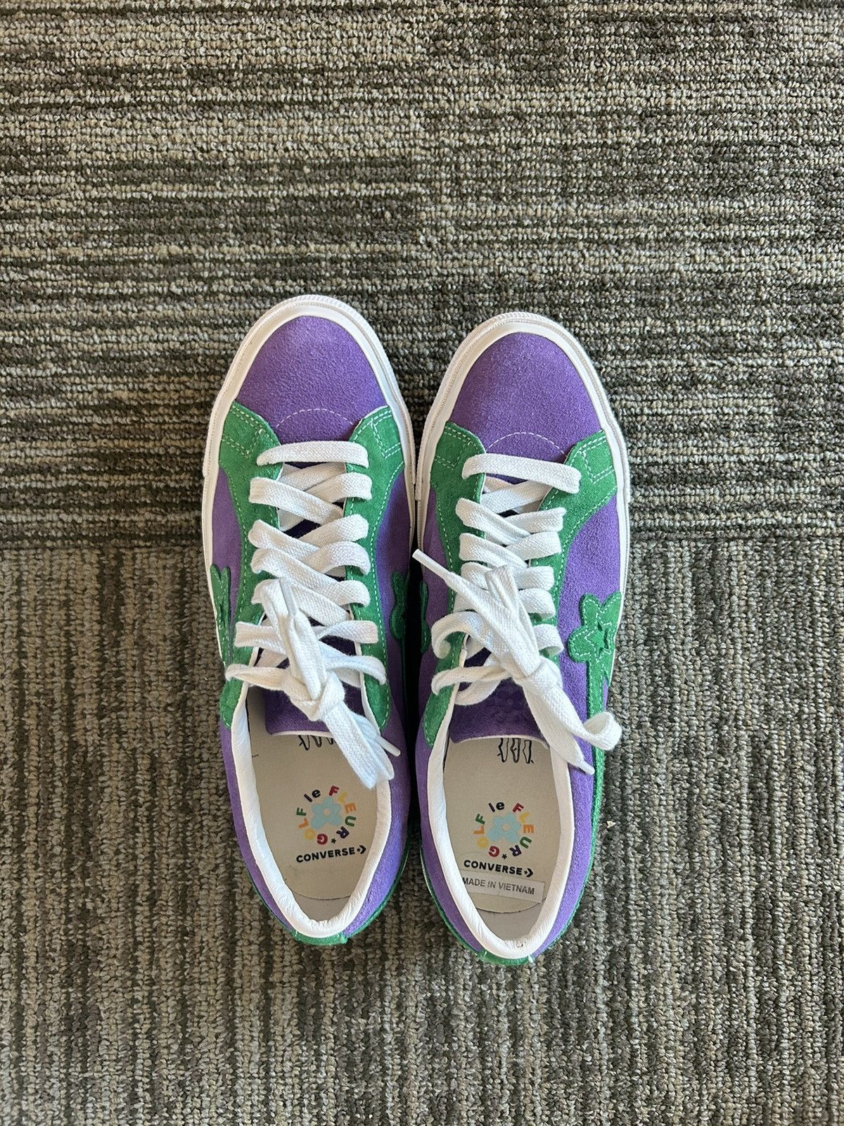 Converse Golf Wang Golf le Fleur Golf le Fleur x Converse Purple Green Grailed