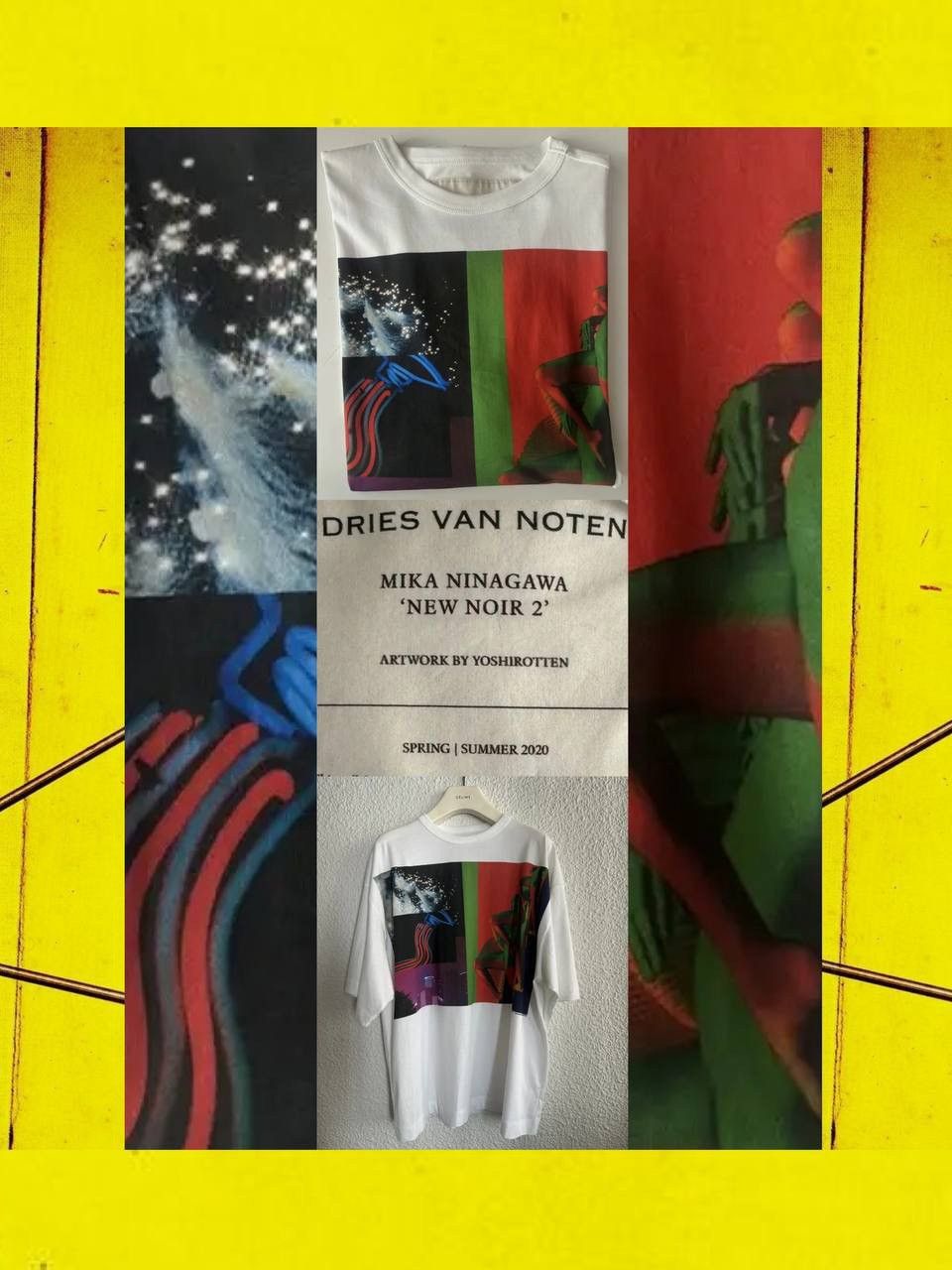 DRIES VAN NOTEN MIKA NINAGAWA Tシャツ Dries Van Noten 20SS Mika Ninagawa T-Shirt White Size L Used