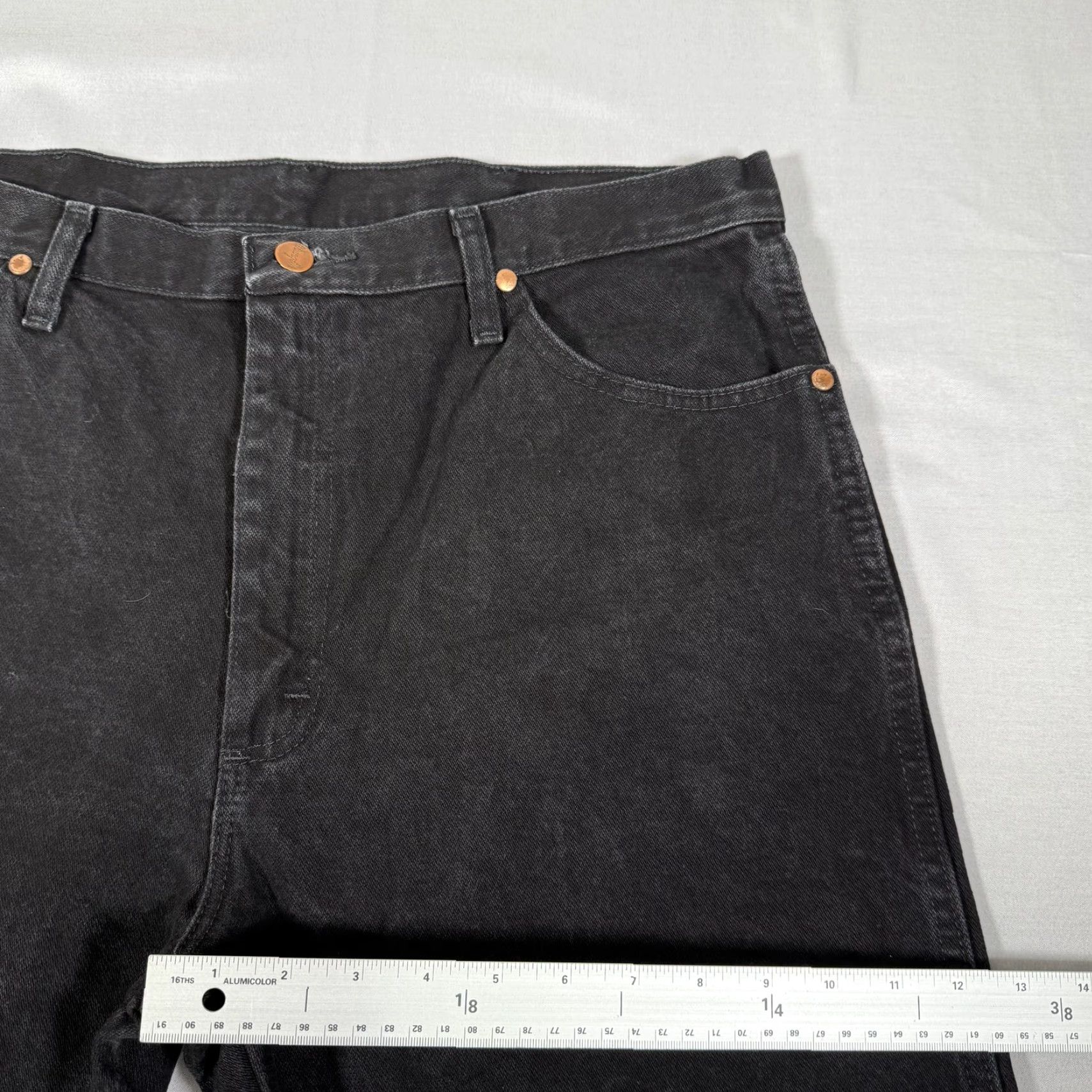 Wrangler Wrangler Jeans Men 36x34 Black 13MWZ Straight Fit Denim Pants Western Cowboy Cut Mens Size US 36 / EU 52 - 7 Thumbnail