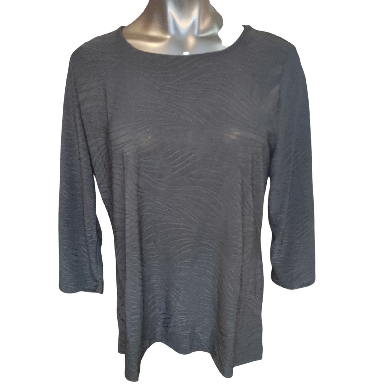 Other JM Collections Women's LG Black Long Sleeve Casual Top Size L / US 10 / IT 46 - 1 Thumbnail
