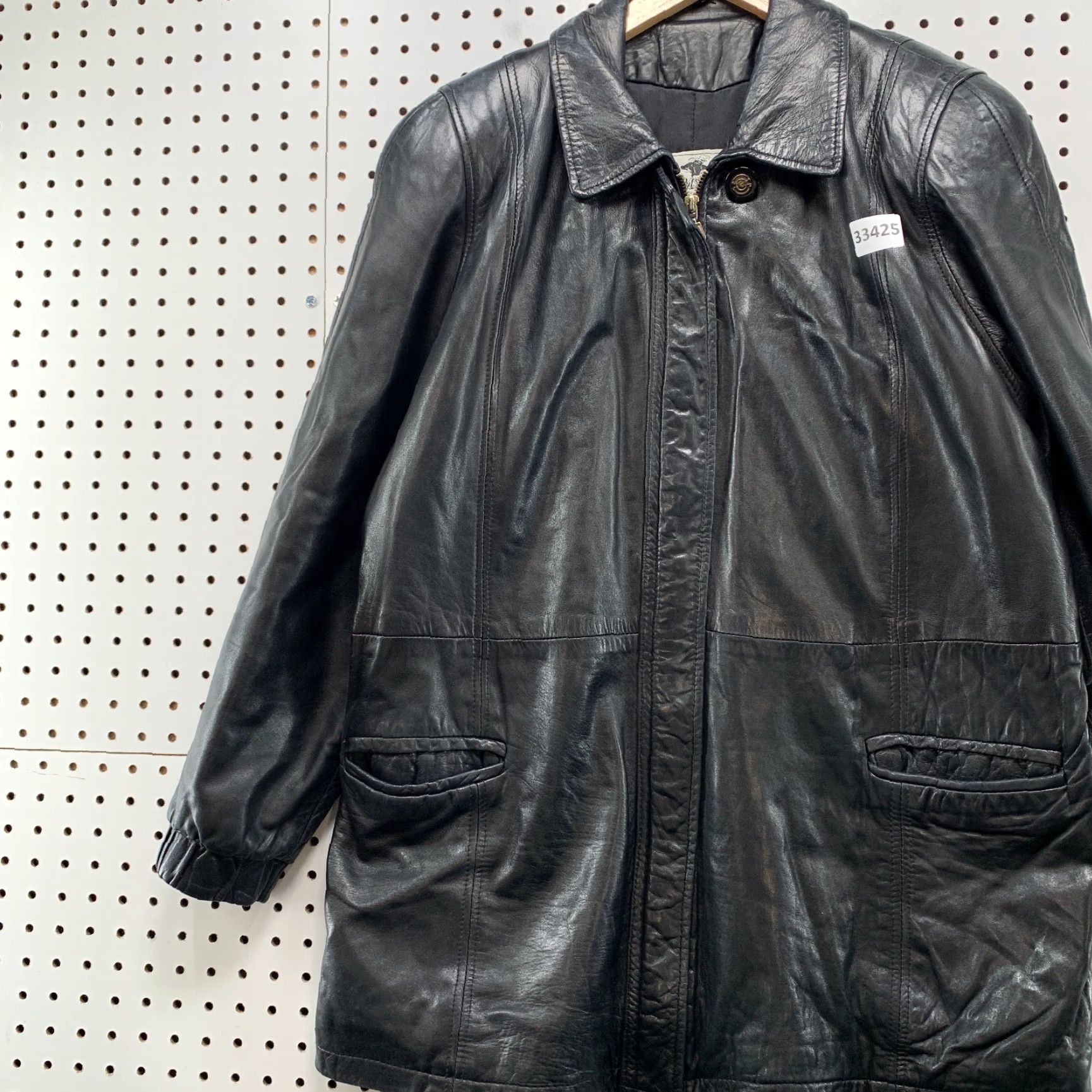 Vintage VINTAGE Damselle Leather Jacket Womens Medium Black Long Sleeve Super Soft 90s Size M / US 6-8 / IT 42-44 - 3 Thumbnail