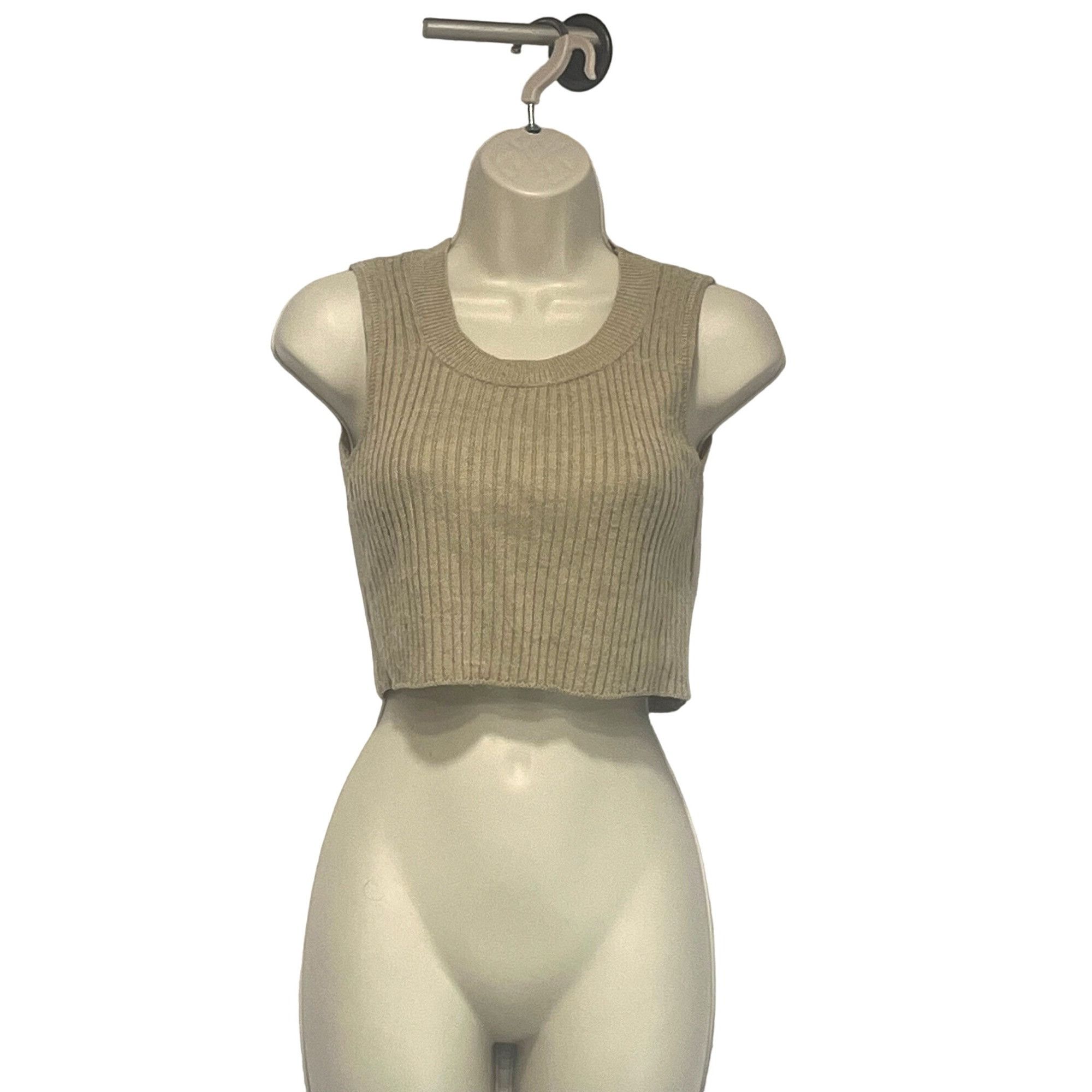 BP. Bp Junior’s Tank/Cardigan Combo, Natural, Sz. XS Size XS / US 0-2 / IT 36-38 - 5 Thumbnail