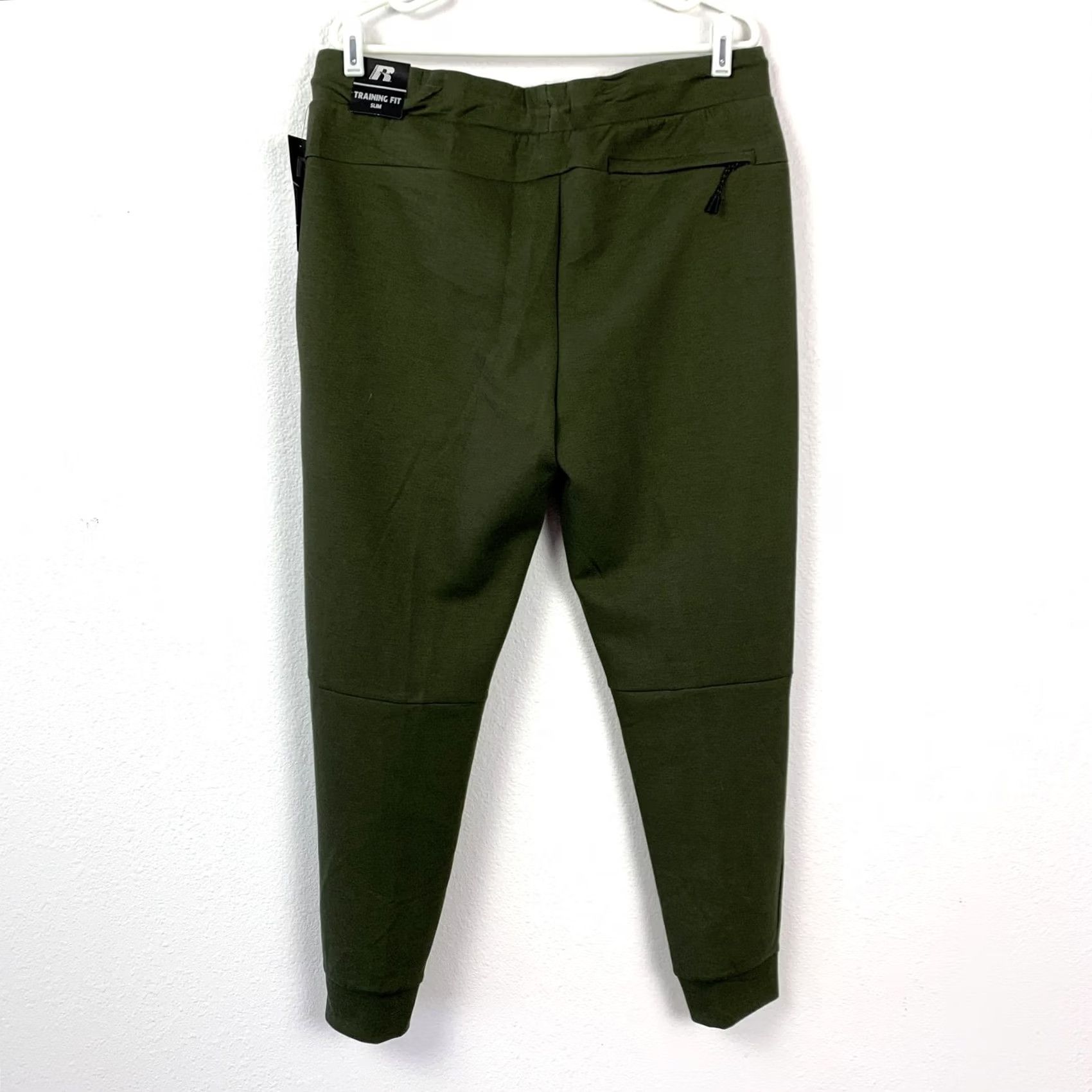 Olive VINTAGE Russell Fusion Knit Jogger Pants Olive Green L 36-38 Slim Fit Men Size US 33 - 5 Thumbnail