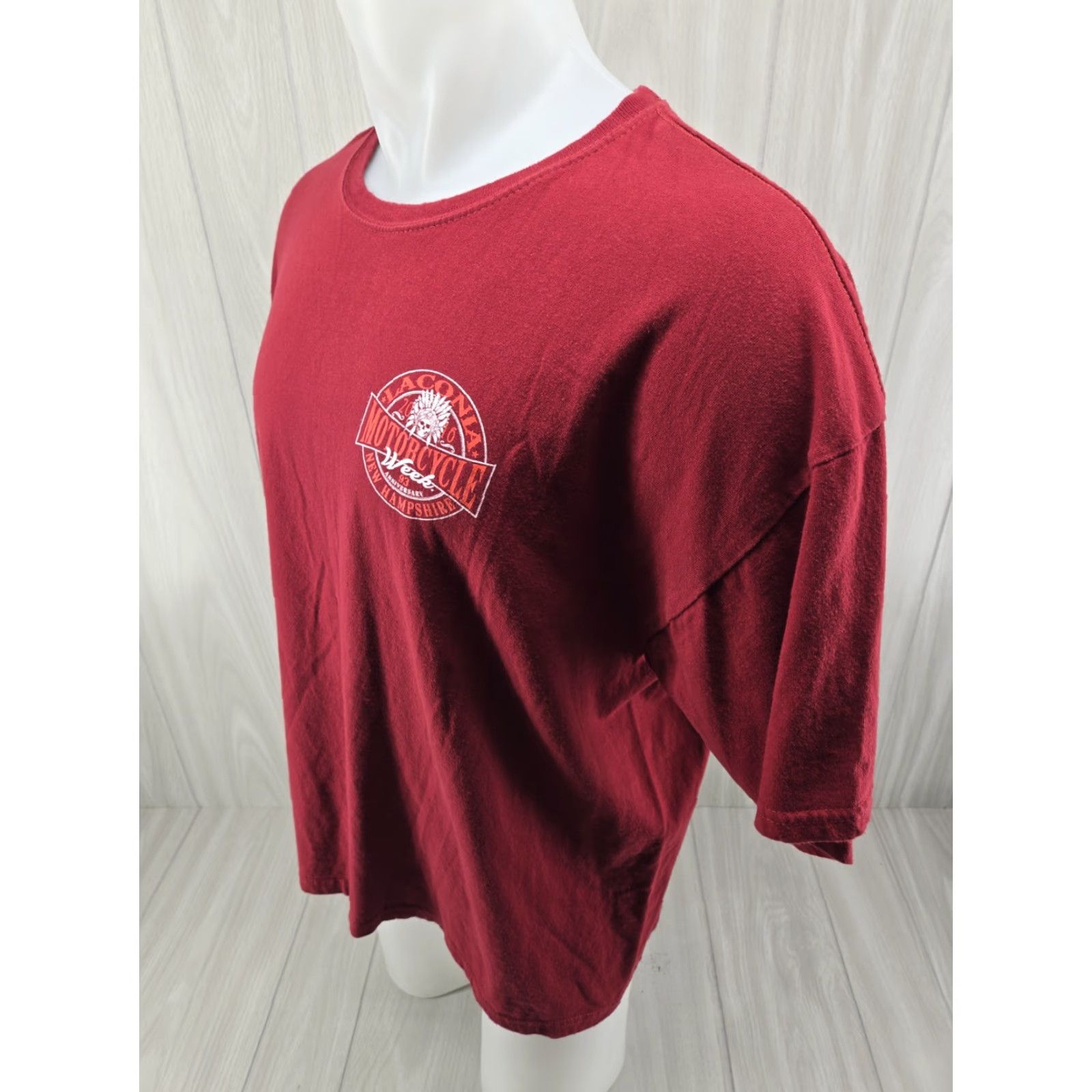 Vintage VINTAGE? No. 2016 Laconia Motorcycle Week New Hampshire T Shirt Adult XL Red Mens Size US XL / EU 56 / 4 - 4 Thumbnail