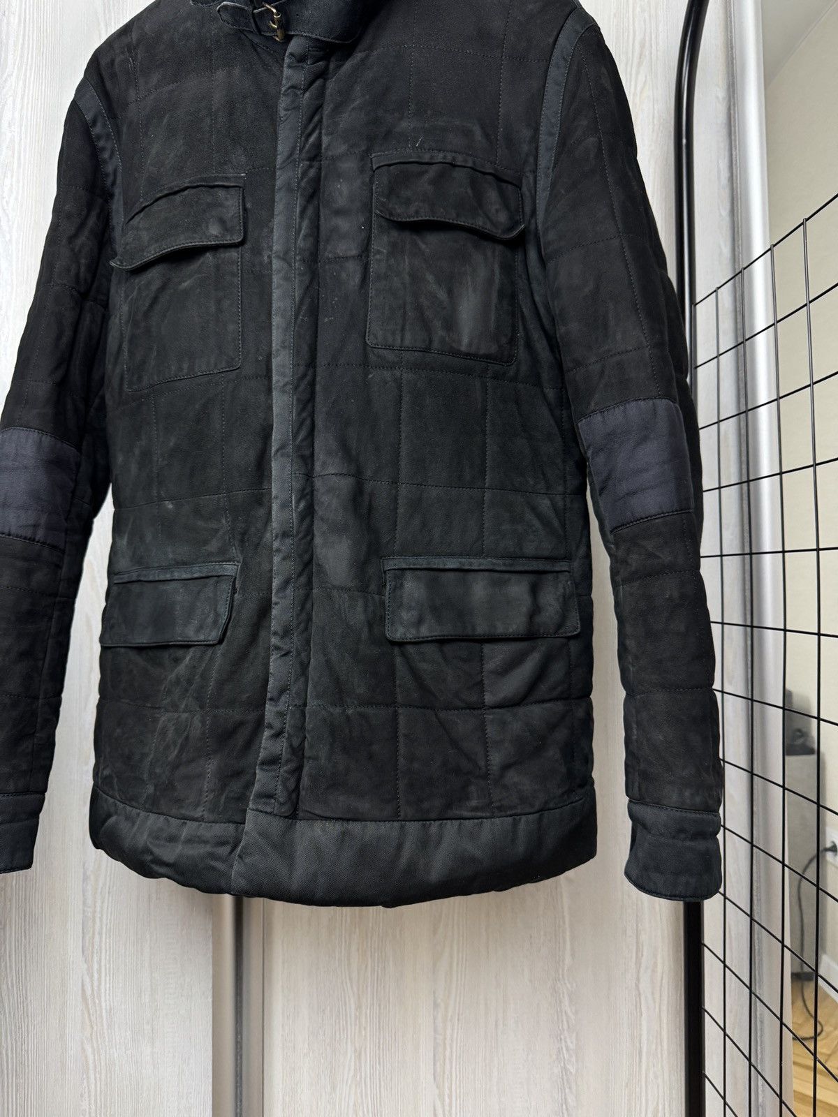 Yves Saint Laurent Yves Saint Laurent Rive Gauche leather suede biker jacket Size US L / EU 52-54 / 3 - 9 Thumbnail
