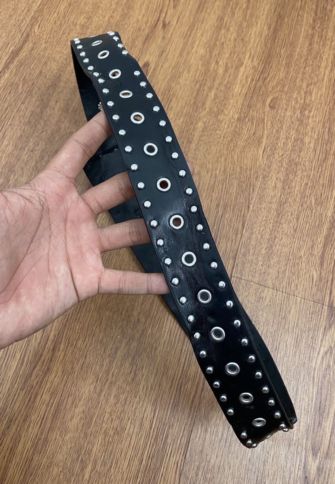 If Six Was Nine Studded ringer wide belt Size ONE SIZE - 4 Thumbnail