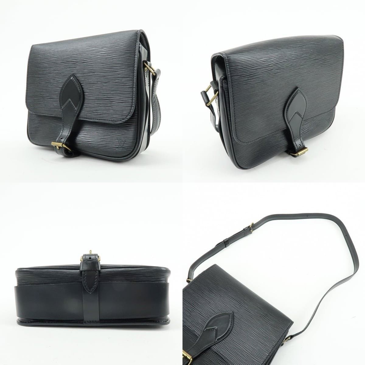 Louis Vuitton Louis Vuitton Epi Cartouchiere Shoulder Bag Black Size ONE SIZE - 3 Thumbnail