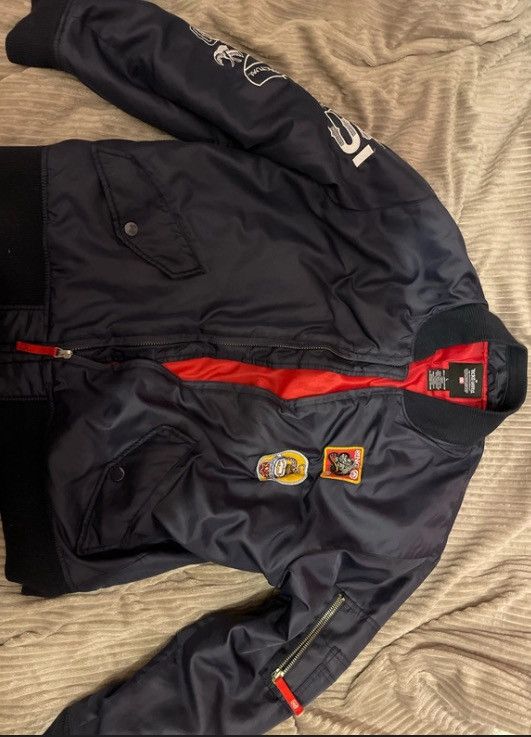 Ecko Unltd. Ecko Unltd. Navy Blue Bomber jacket Size US L / EU 52-54 / 3 - 1 Thumbnail