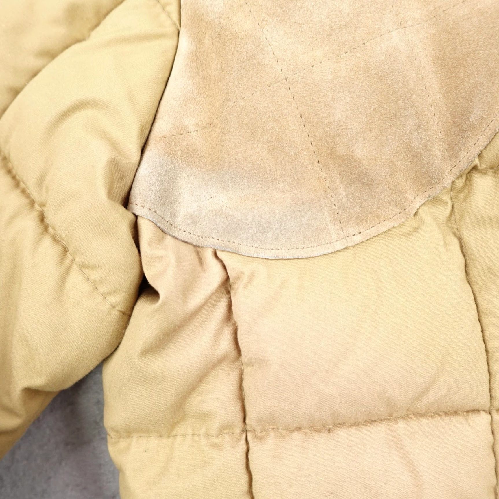 Vintage Vintage 10X Jacket Mens Medium Beige Quilted Hunting Puffer Shooting Suede 80s Size US M / EU 48-50 / 2 - 5 Thumbnail