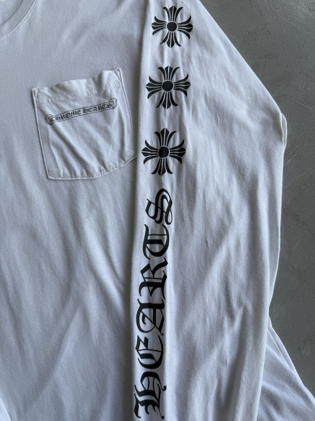 Chrome Hearts Chrome Hearts Cross Script white Longsleeves Size US M / EU 48-50 / 2 - 7 Thumbnail