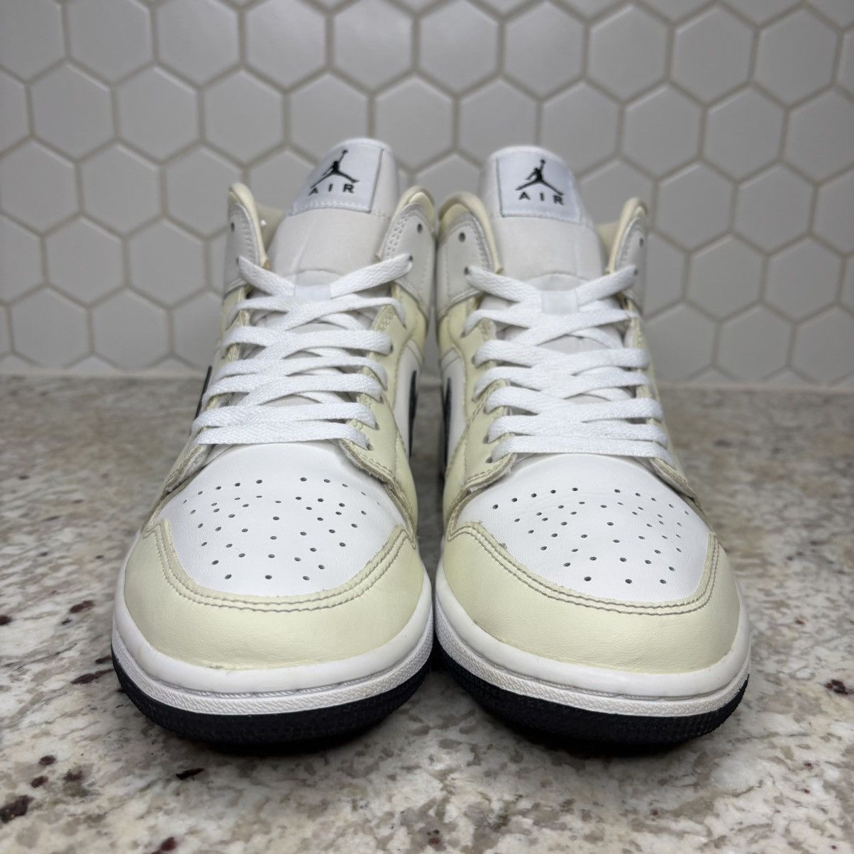 Jordan Brand Size 10W/8.5M - Jordan 1 Mid Coconut Milk Wmn CLEAN No Box Size US 10 / IT 40 - 4 Thumbnail