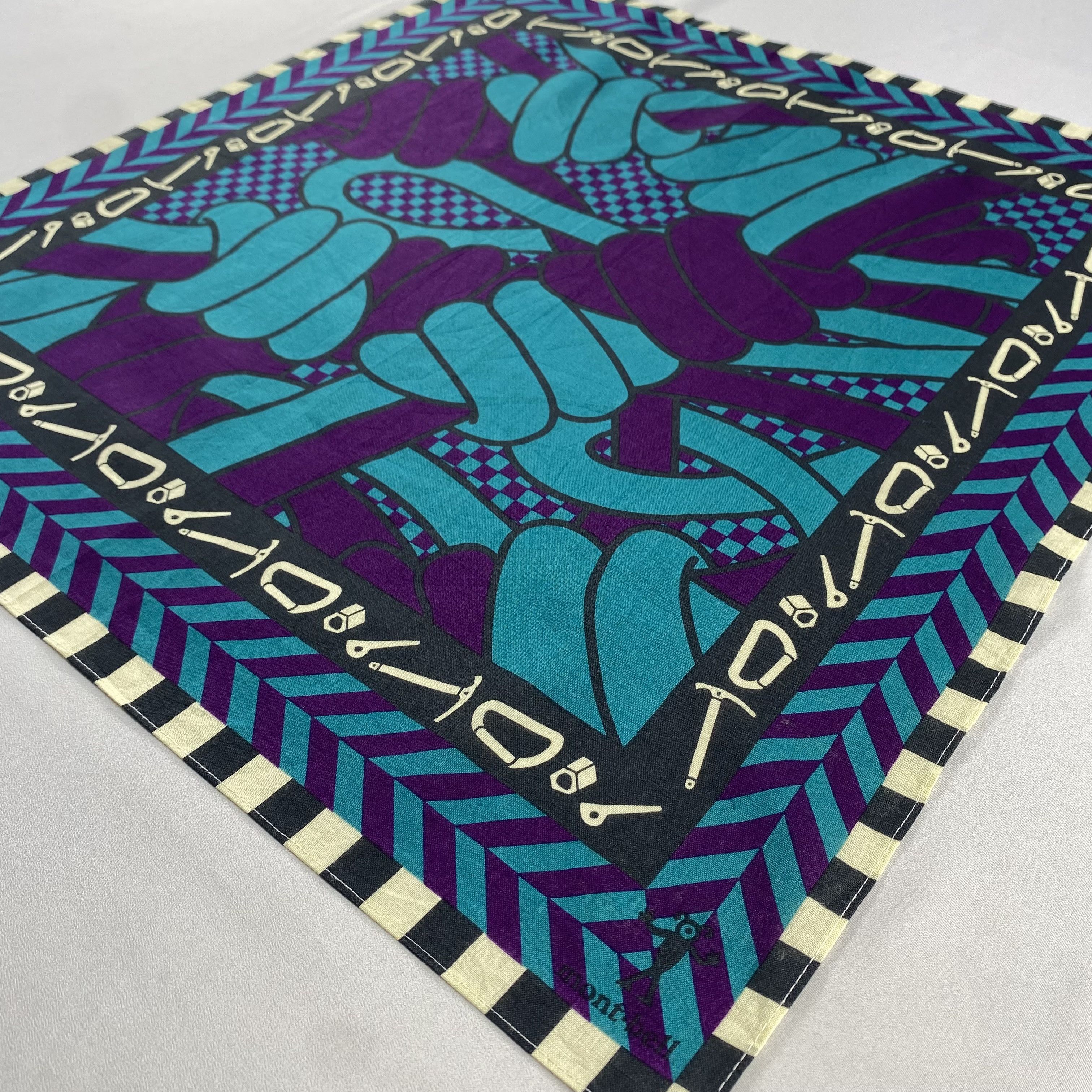 Montbell × Vintage Montbell Handkerchief / Neckerchief / Bandana-P1391 Size ONE SIZE - 2 Thumbnail