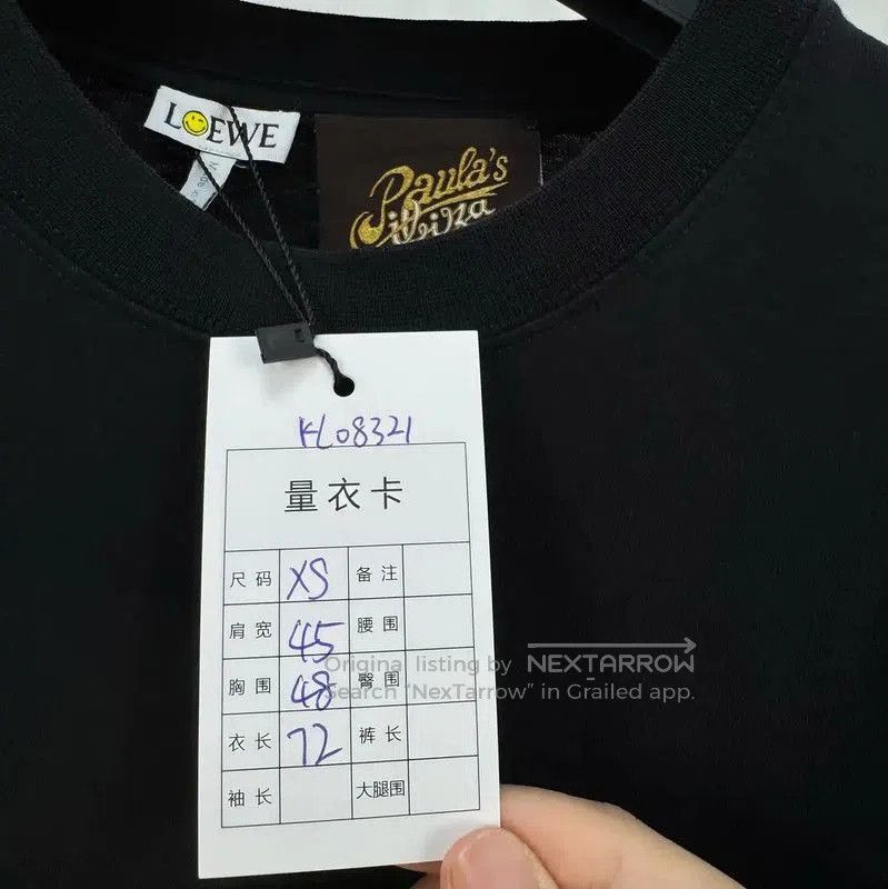 Loewe Loewe Black Summer Logo T-Shirt for Women . Size XS / US 0-2 / IT 36-38 - 7 Thumbnail