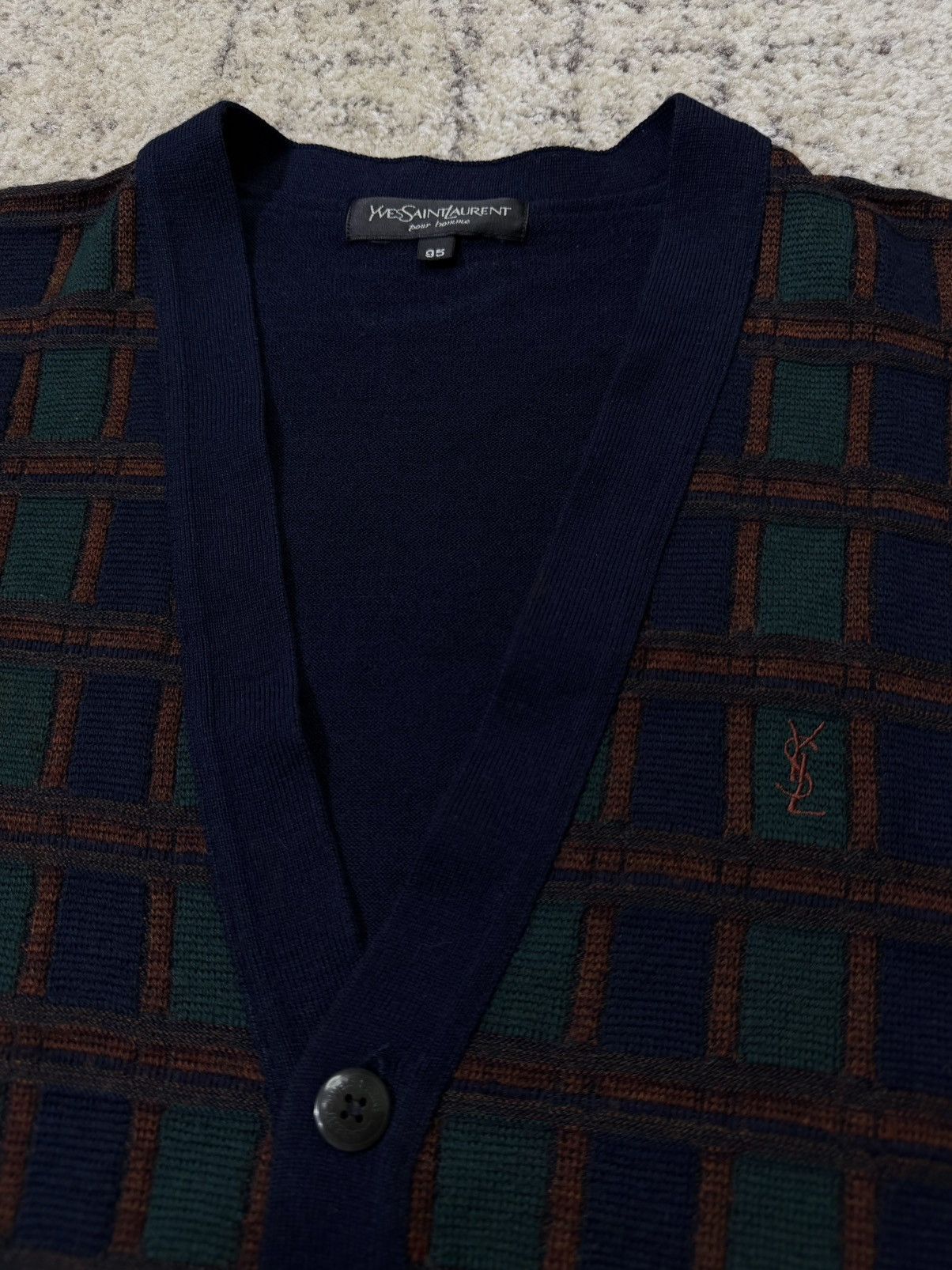 Yves Saint Laurent Yves Saint Laurent Cardigan Size L / US 10 / IT 46 - 1 Thumbnail